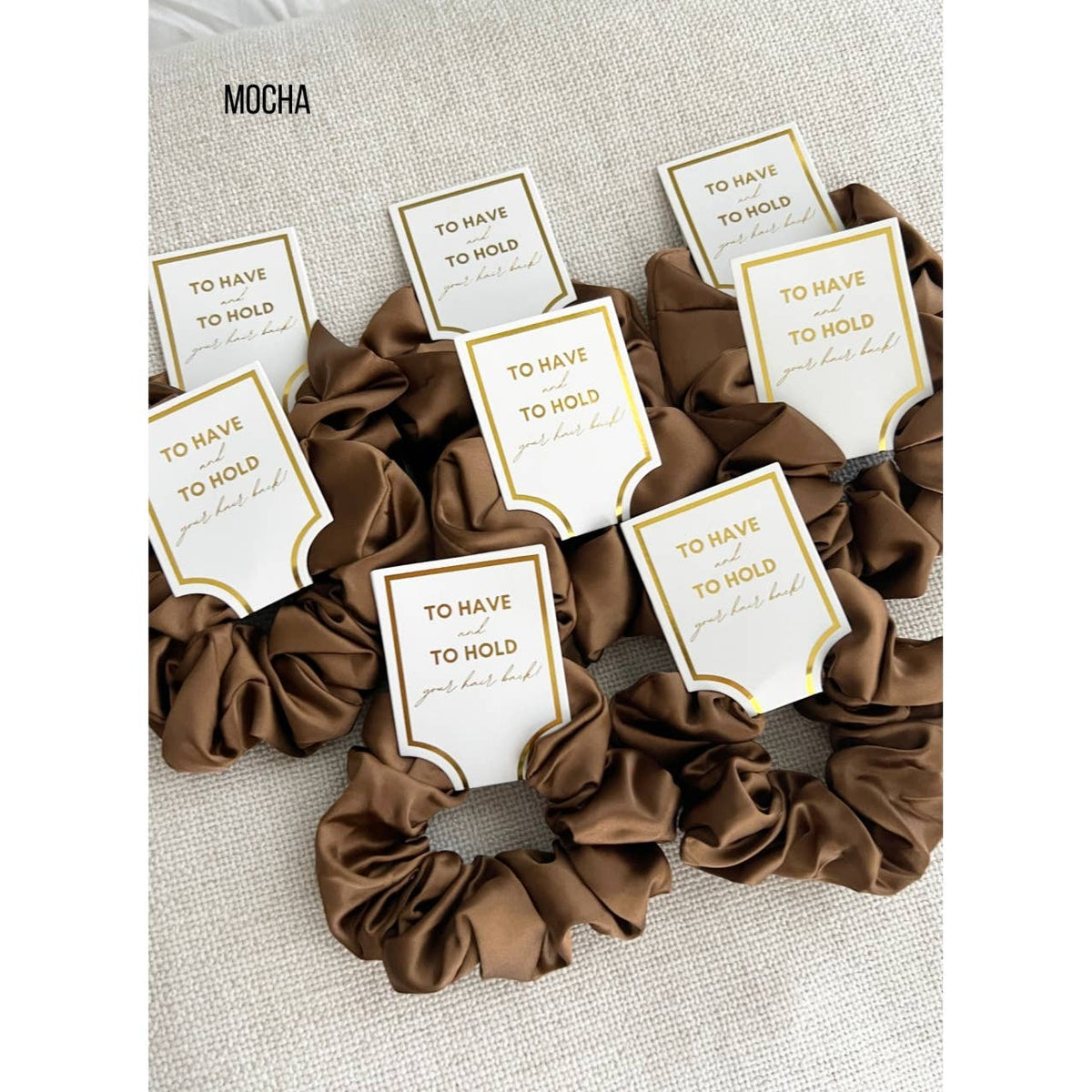 Silk Satin Scrunchies | MOCHA