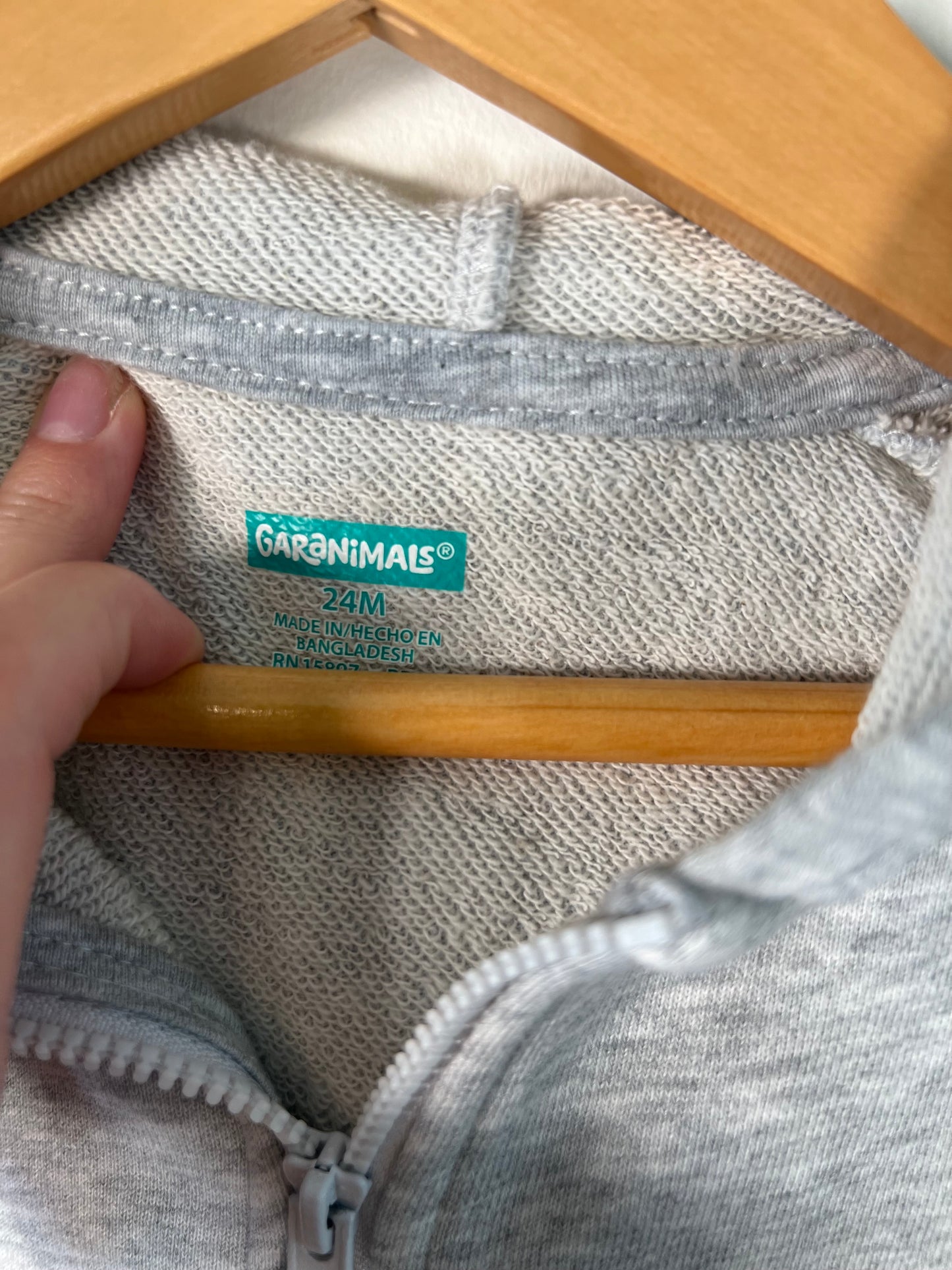 24m Garanimals Grey Hooded Sweatshirt