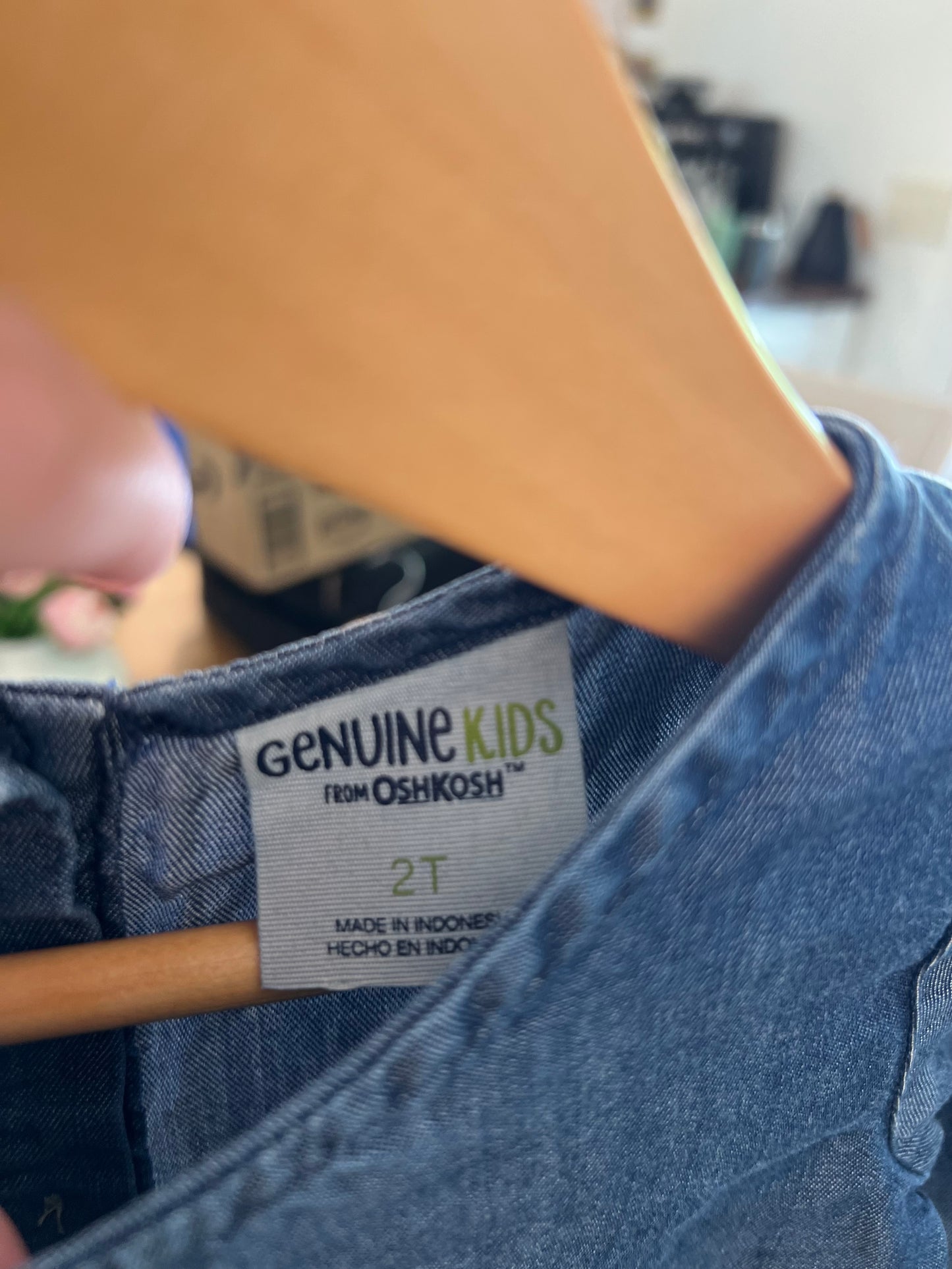 2T Genuine Kids Denim Flare Sleeve Top