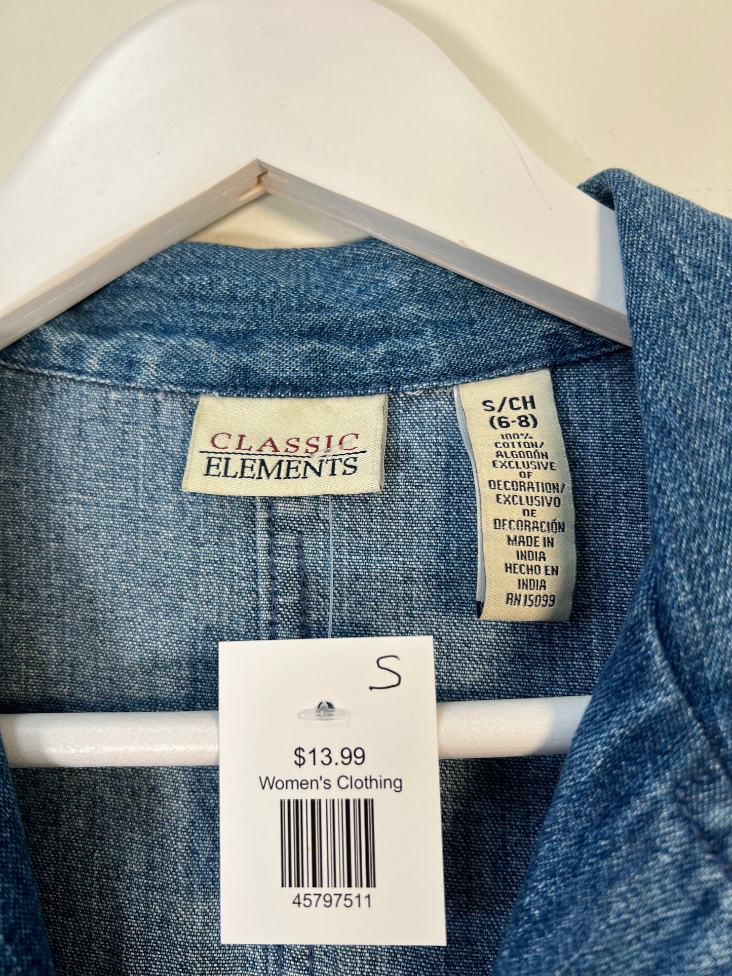 S Classic Elements Denim Jacket