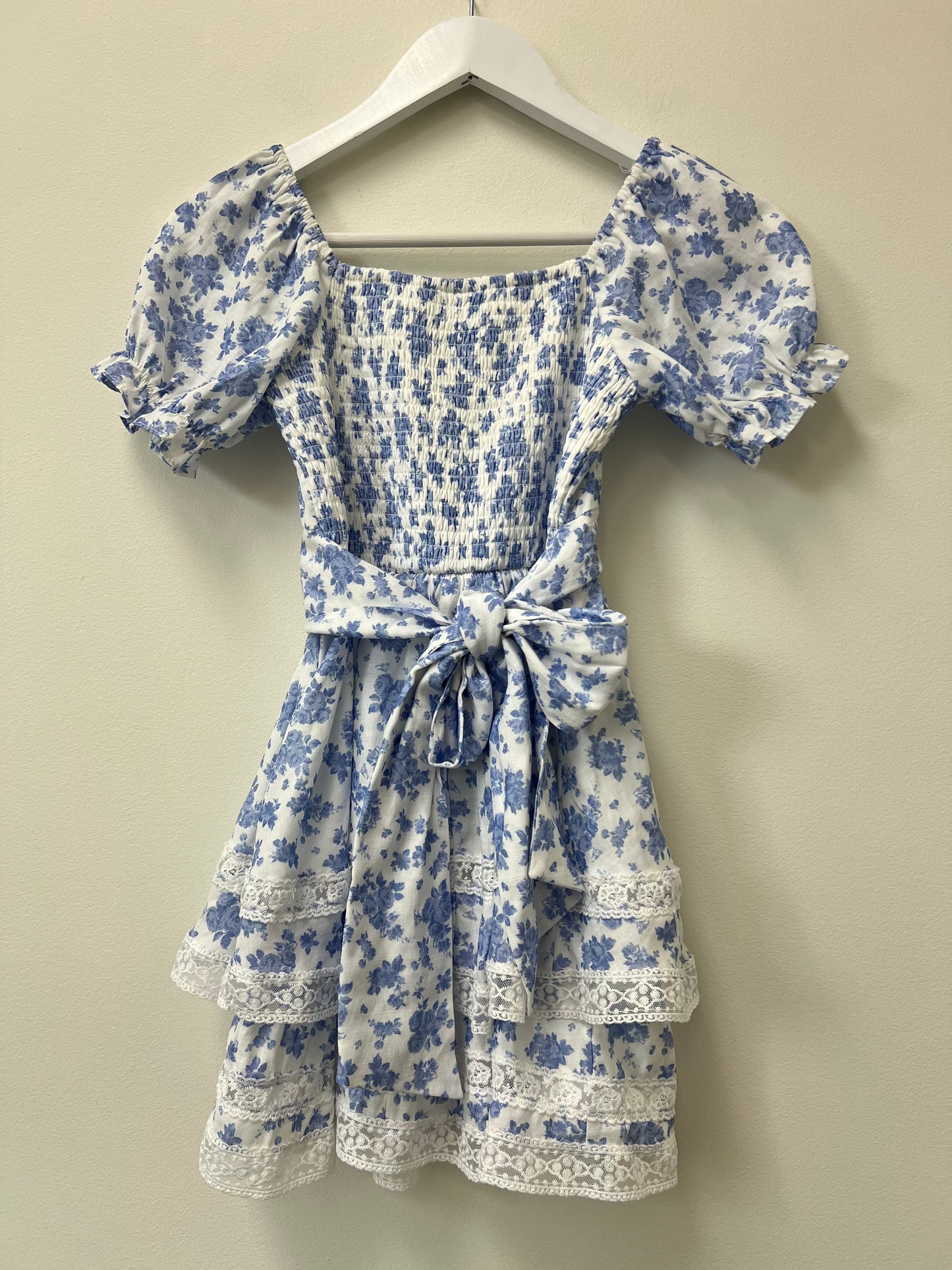 10 Rare Editions Blue Floral Dress