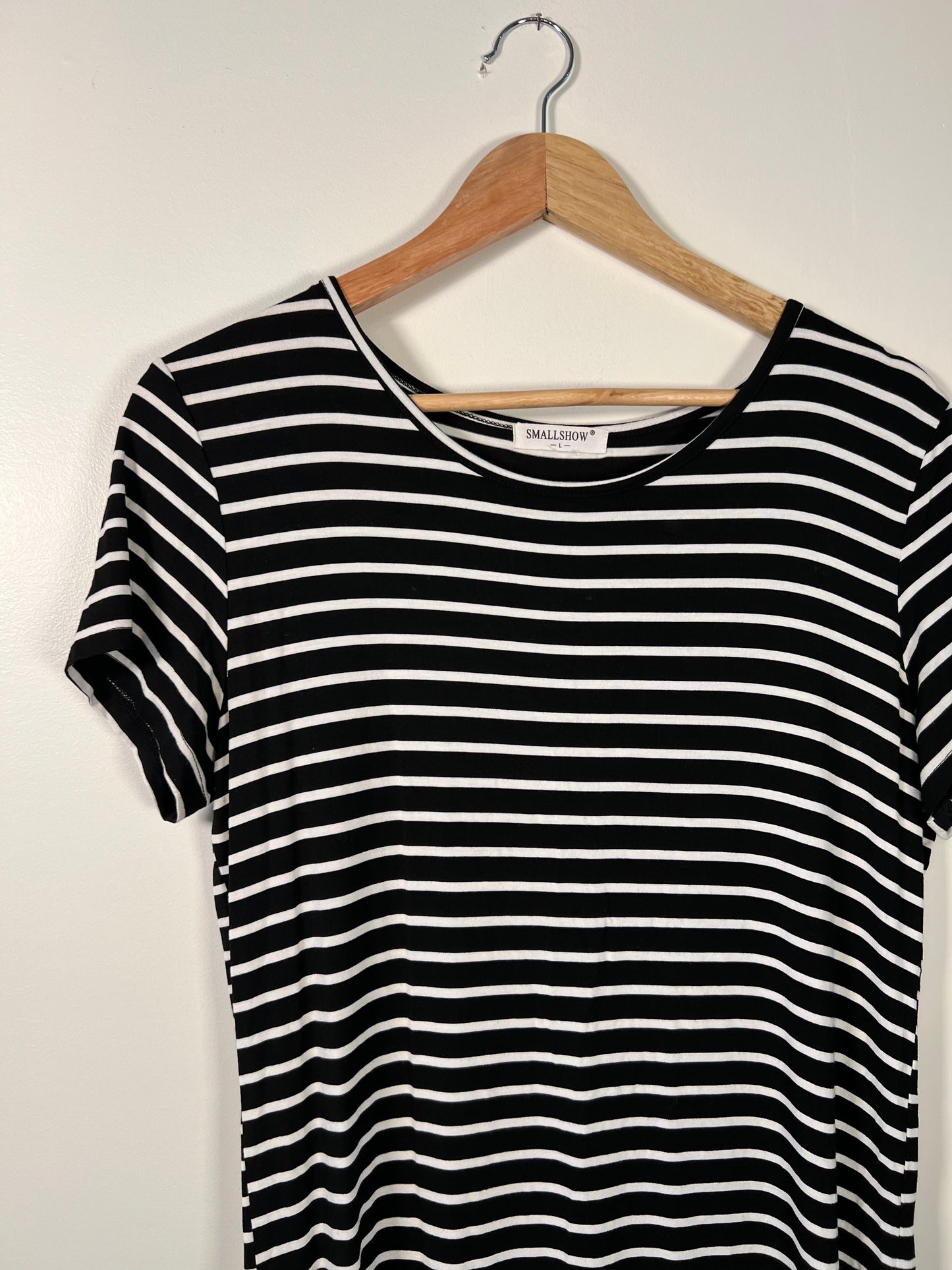 L SmallShow (Maternity) Black Stripe Dress