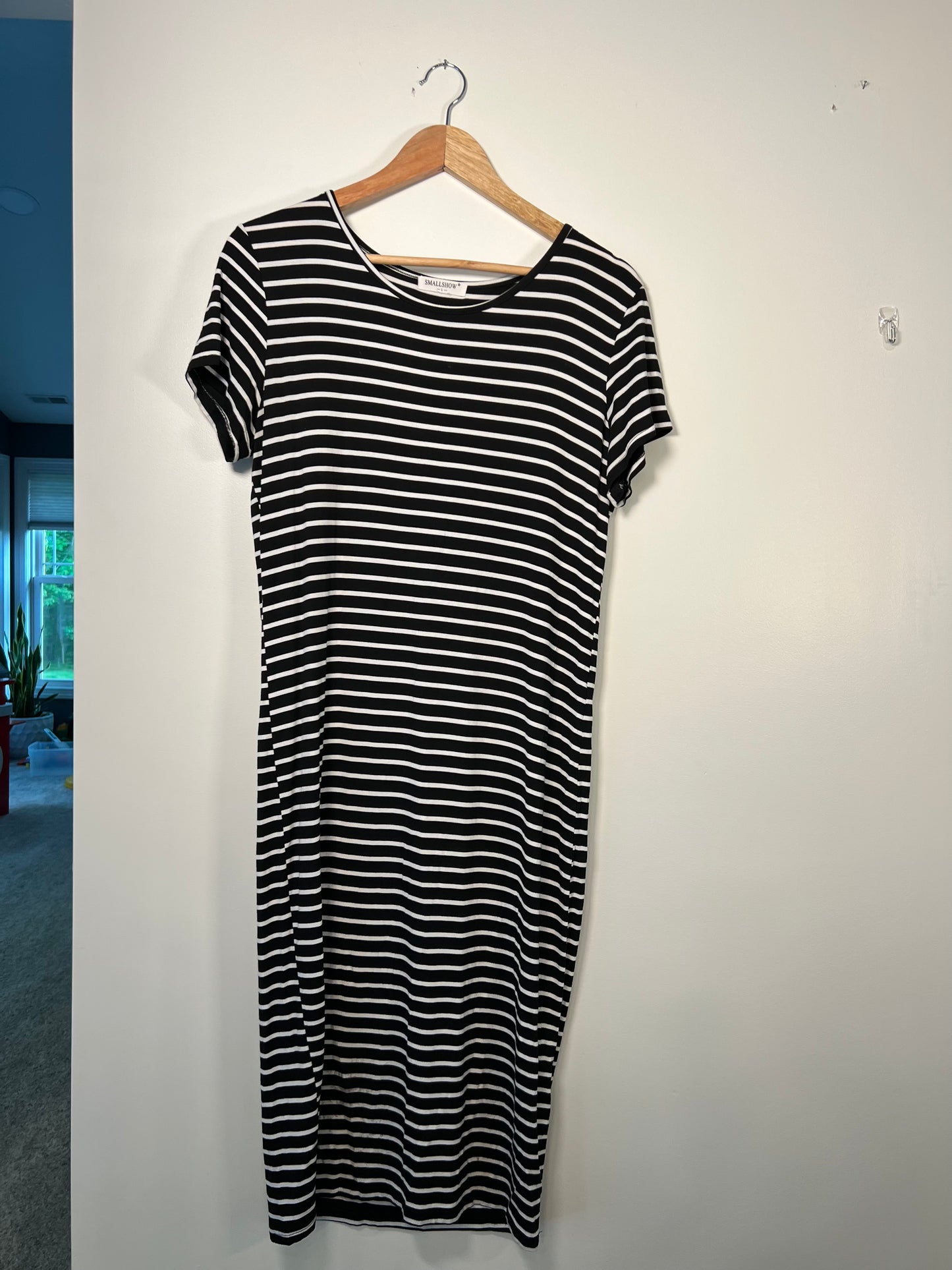 L SmallShow (Maternity) Black Stripe Dress