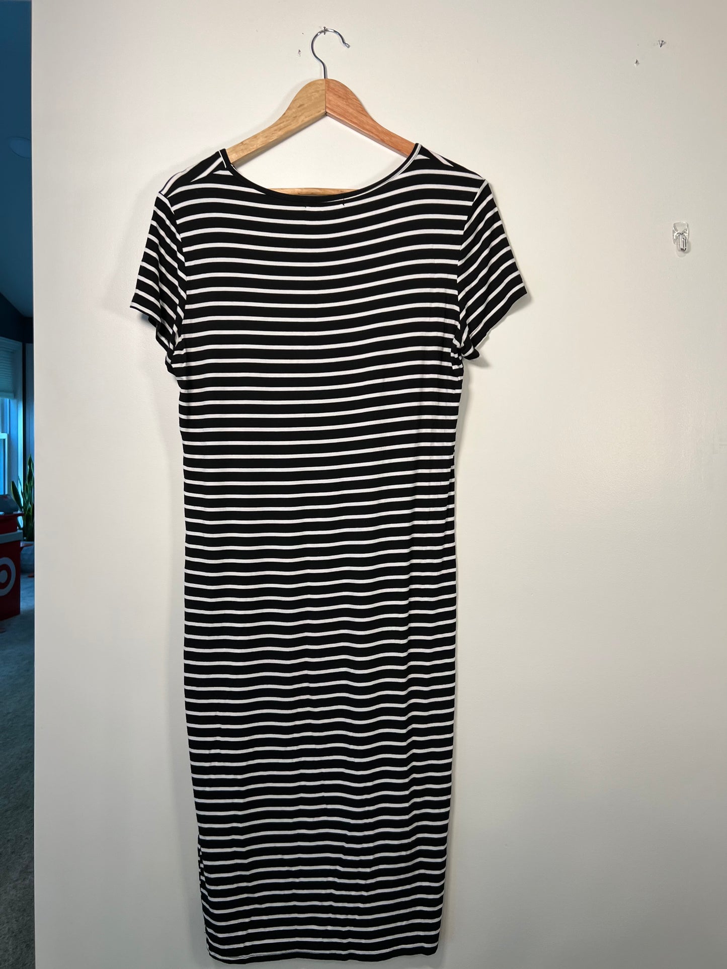 L SmallShow (Maternity) Black Stripe Dress