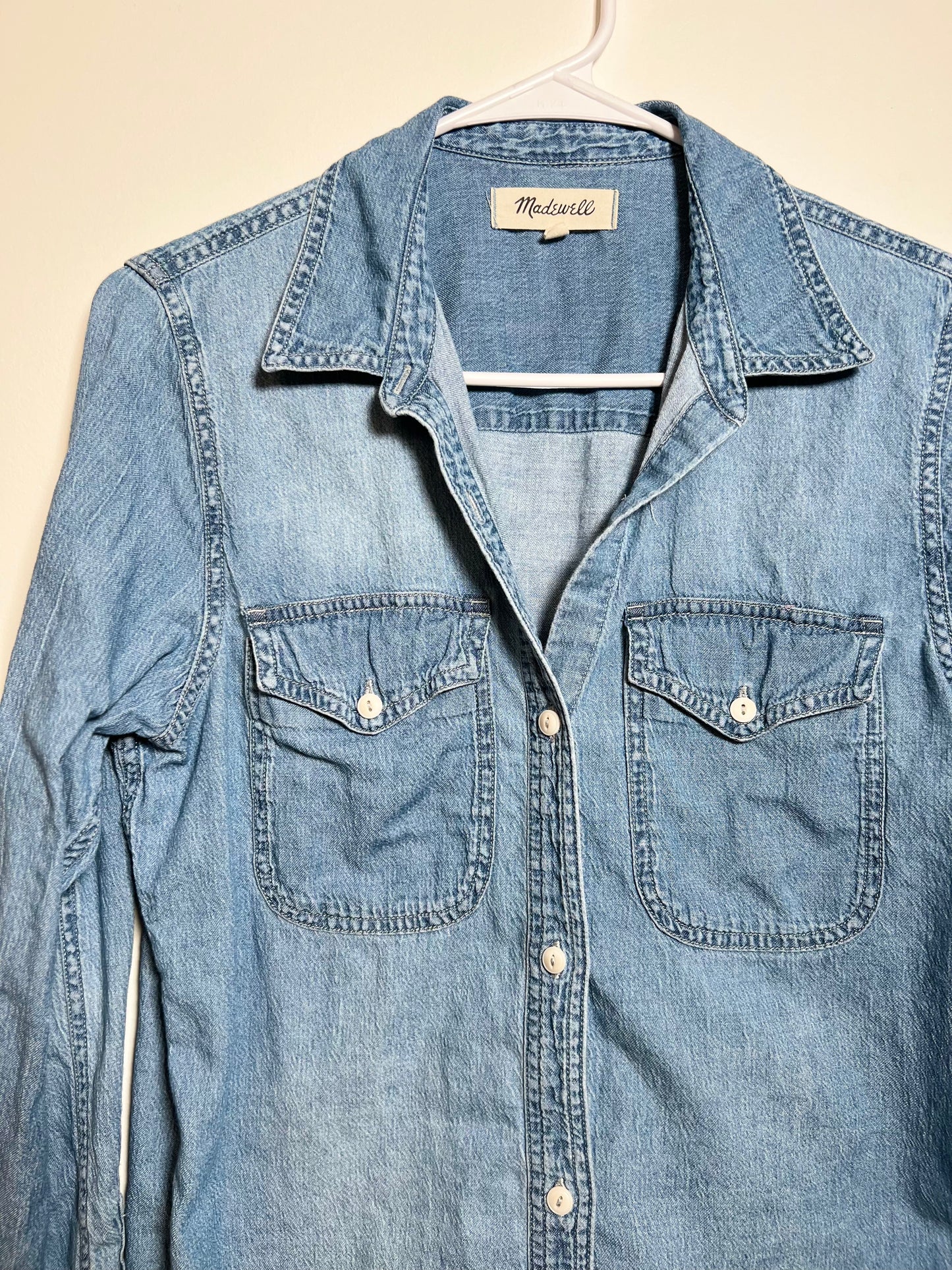 Small Madewell Chambray Dress Shirt