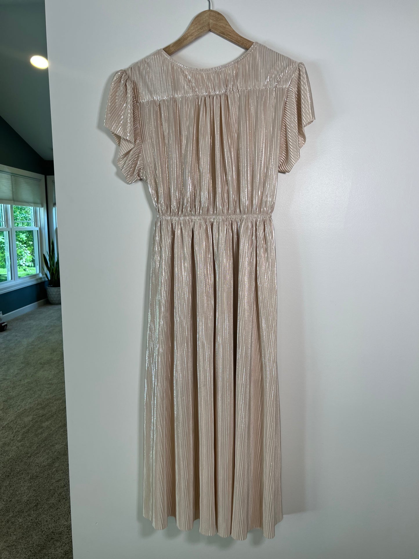 Small See and Be Seen Champagne Dress