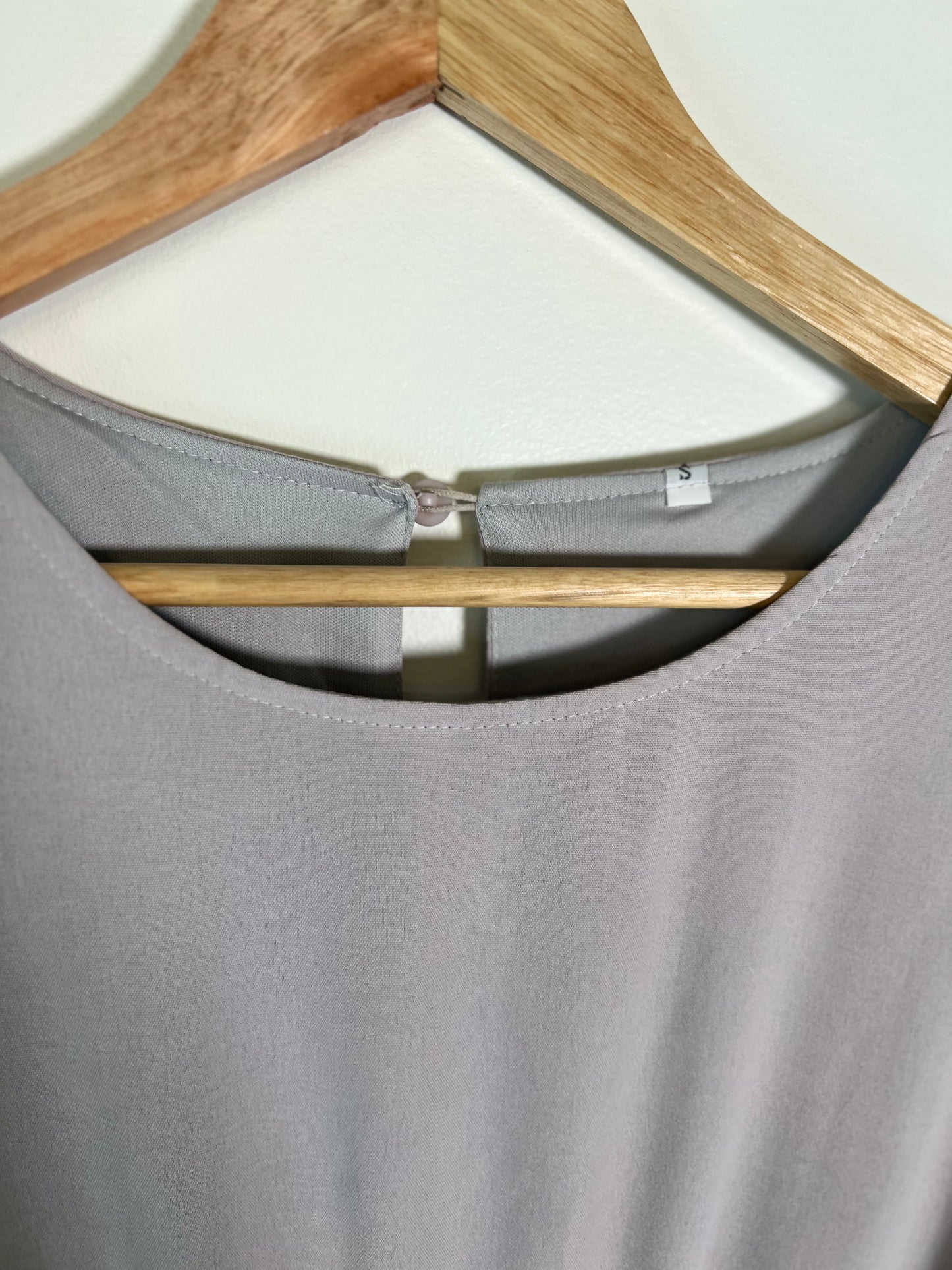 Small Grey Faux Wrap Dress
