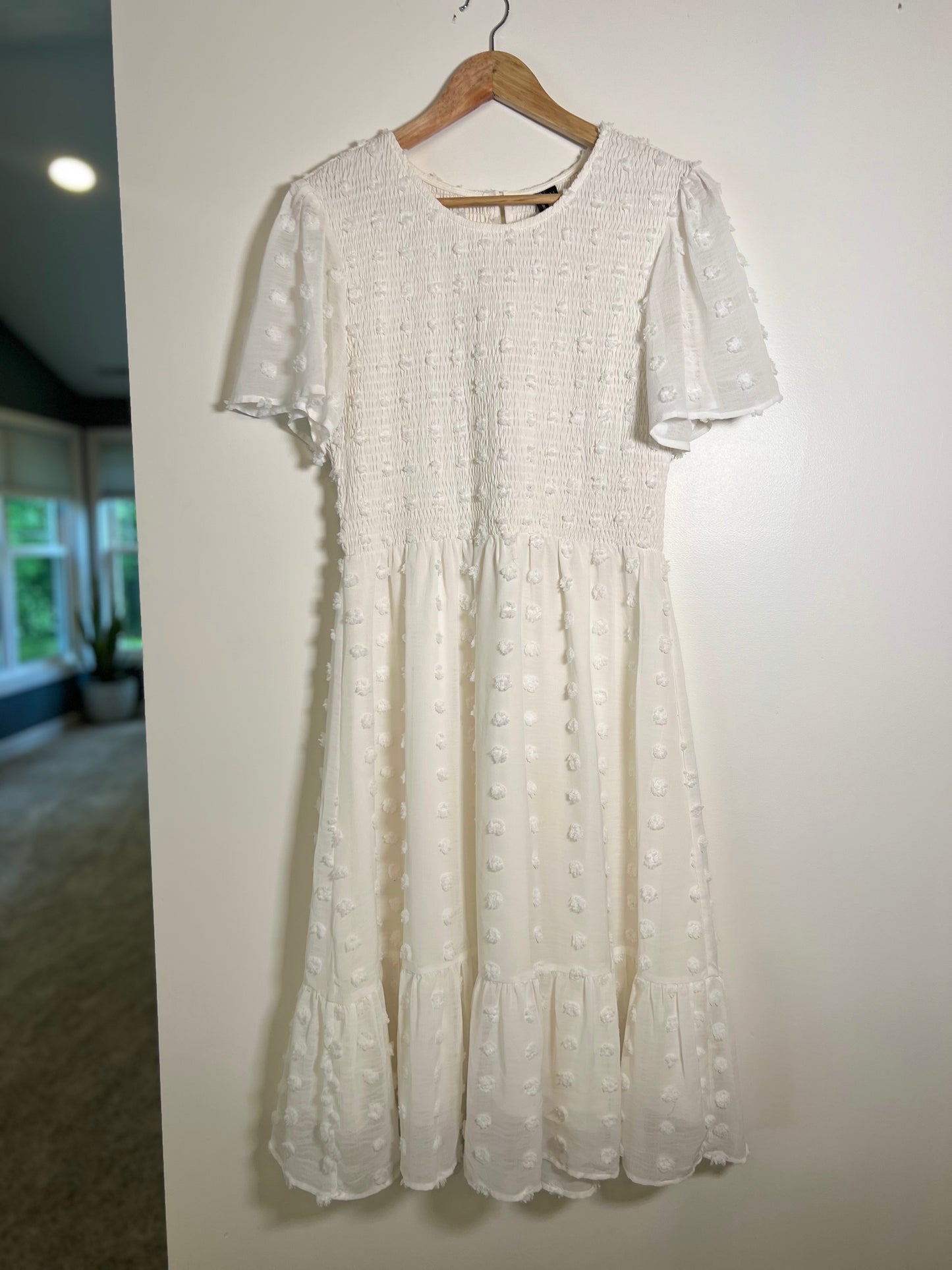 Small AnneBouti White Dress