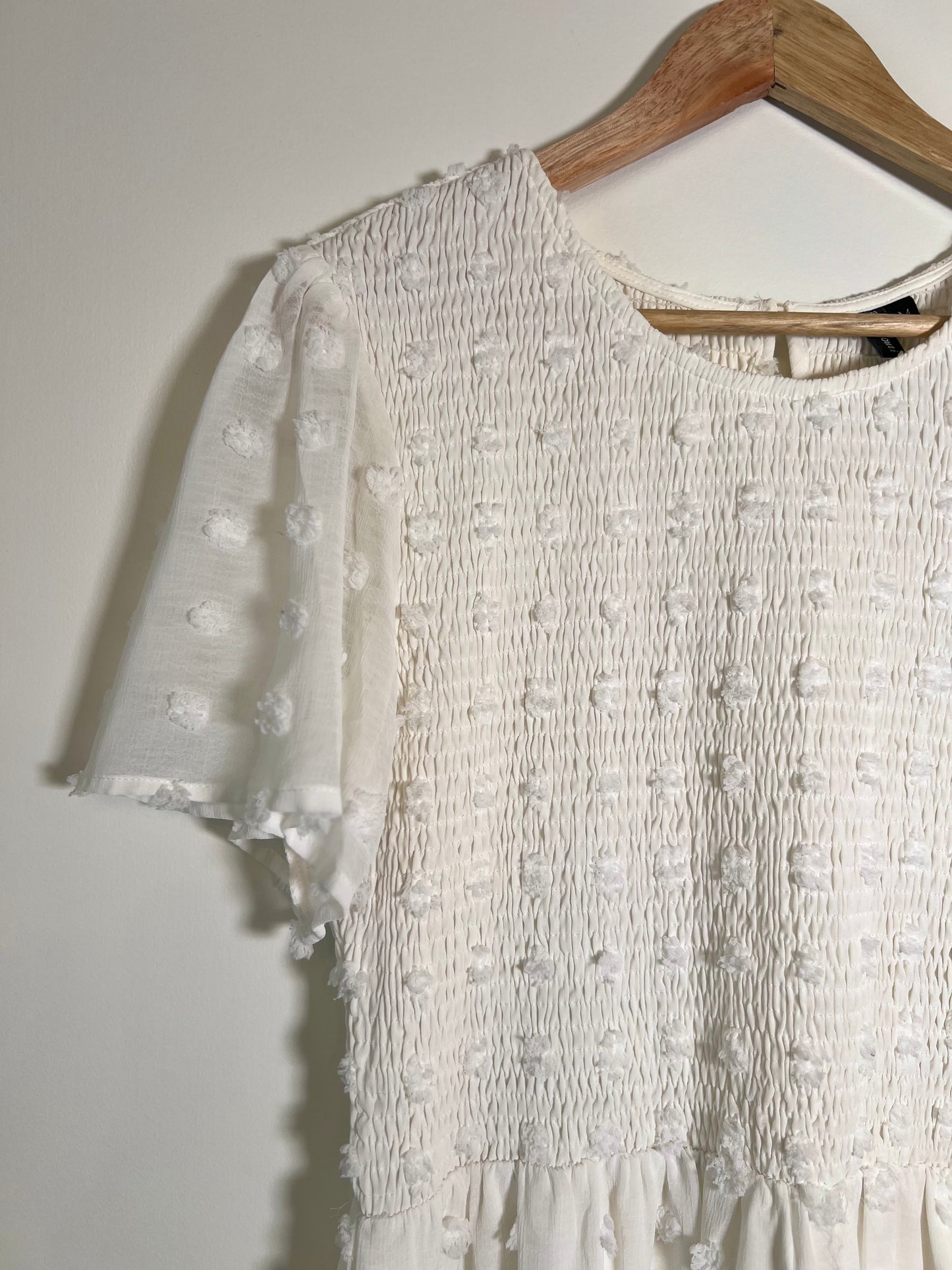 Small AnneBouti White Dress