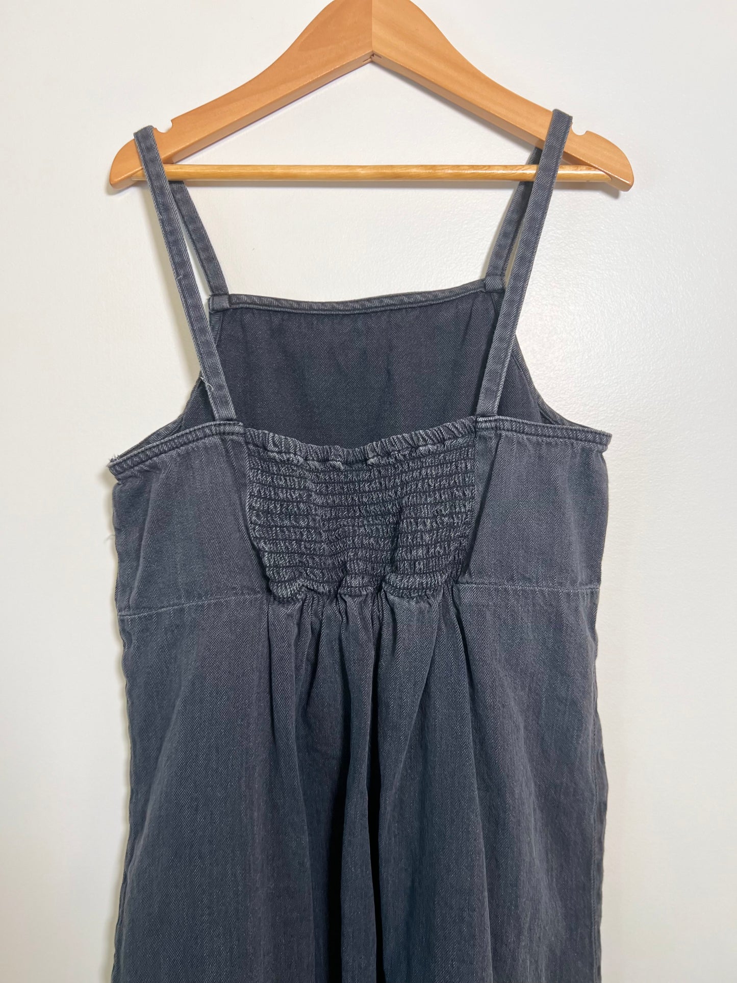 XL (14-16) Old Navy Black Denim Jumper Dress