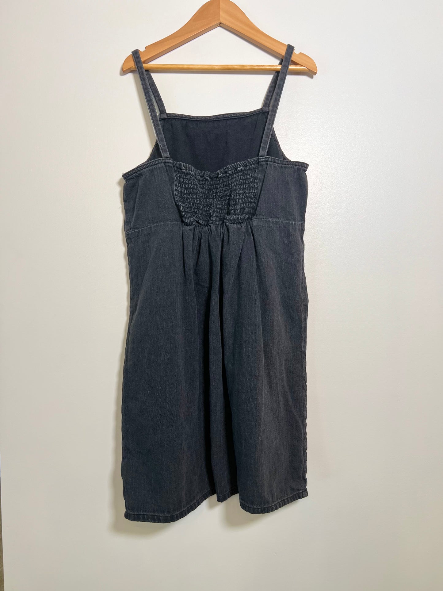 XL (14-16) Old Navy Black Denim Jumper Dress