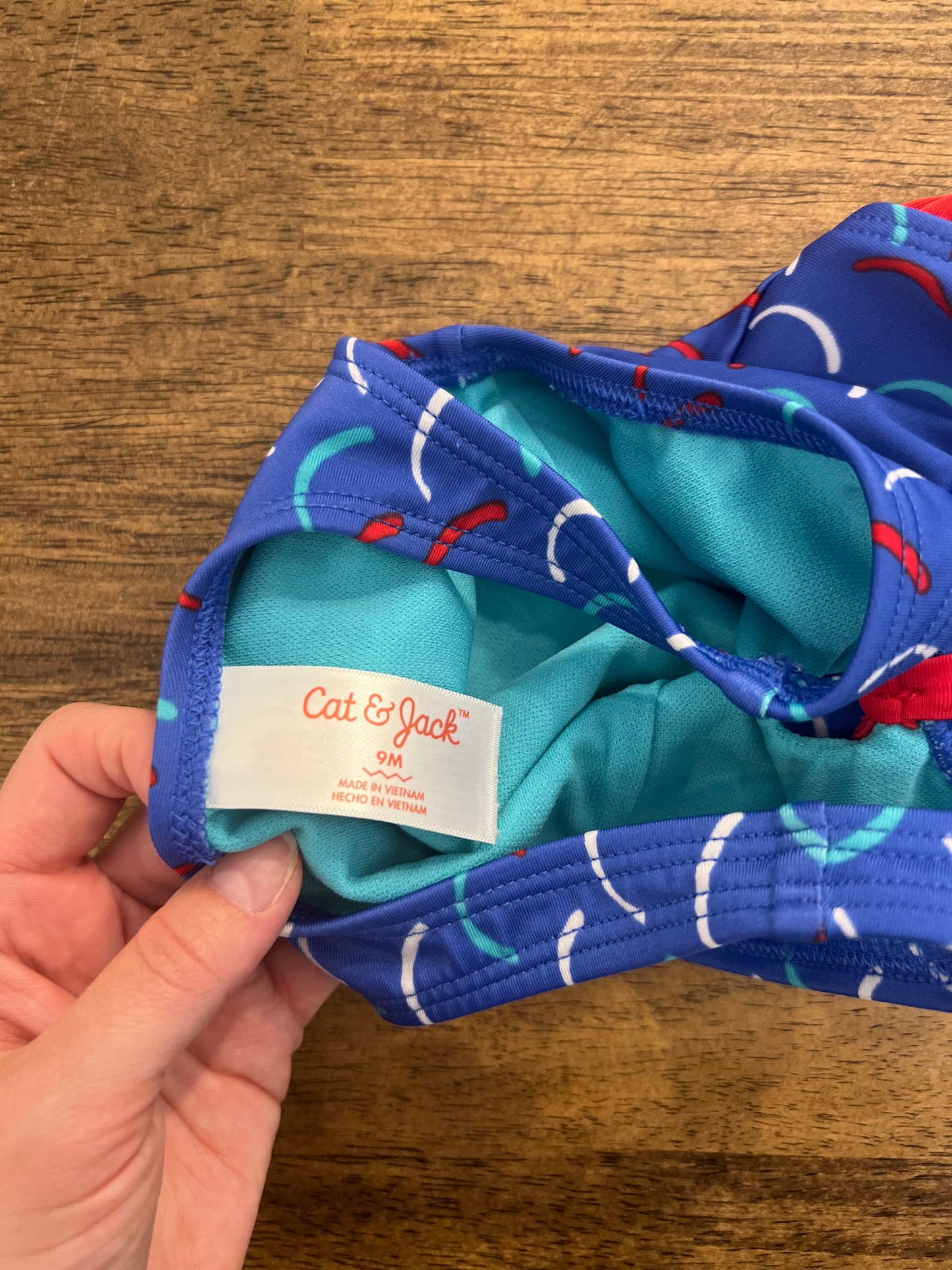 9m Cat & Jack Blue Swimsuit