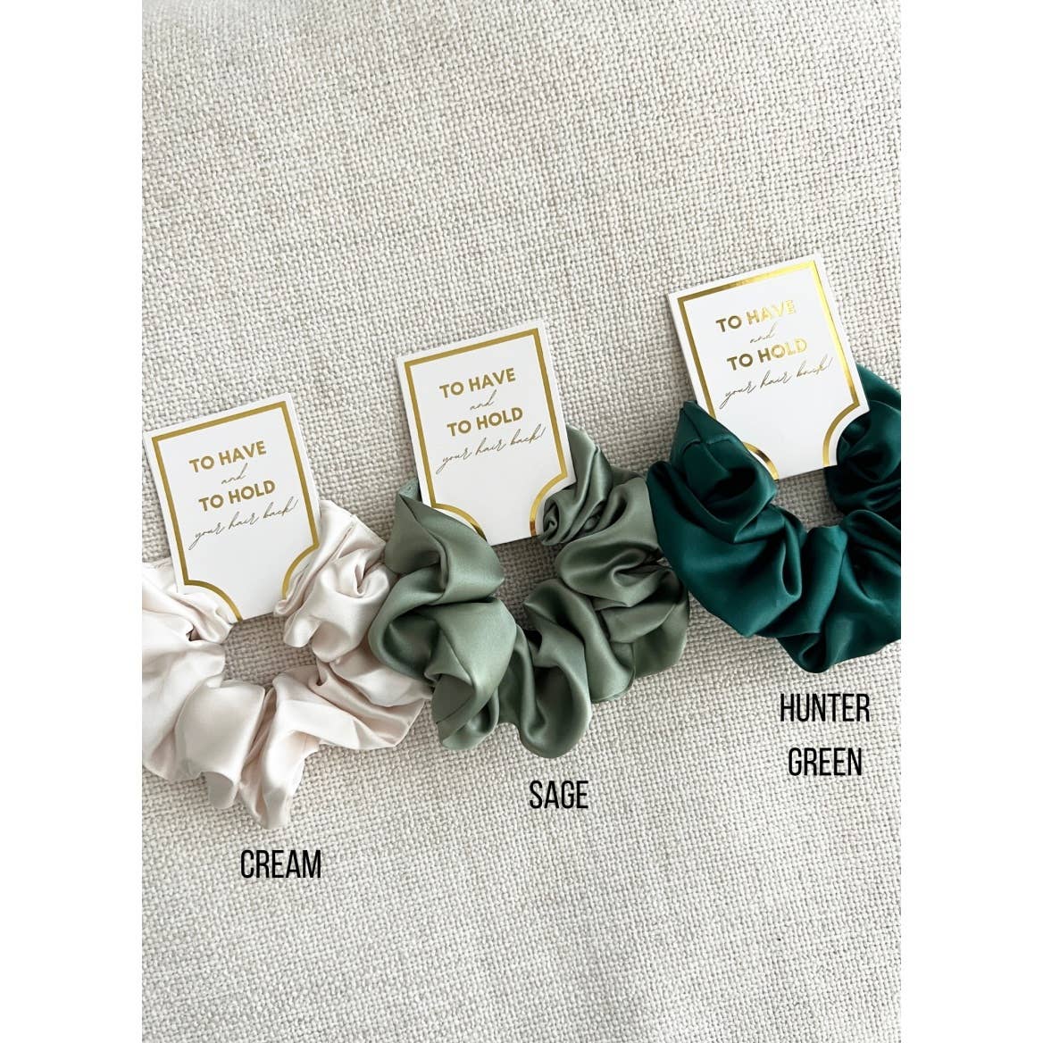 Silk Satin Scrunchies | SAGE