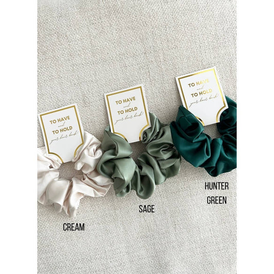 Silk Satin Scrunchies | SAGE
