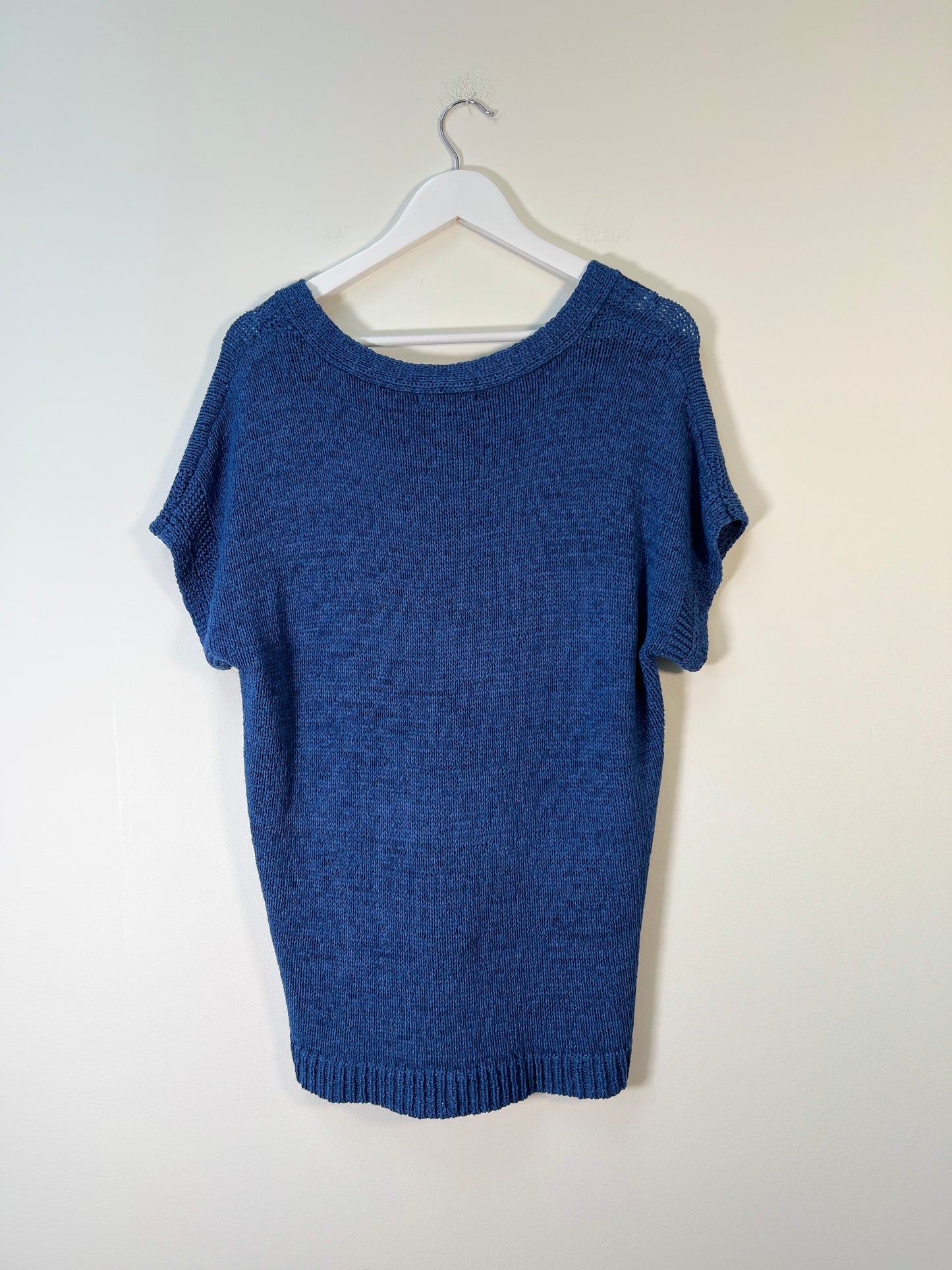L Cable & Gauge Knit Blouse