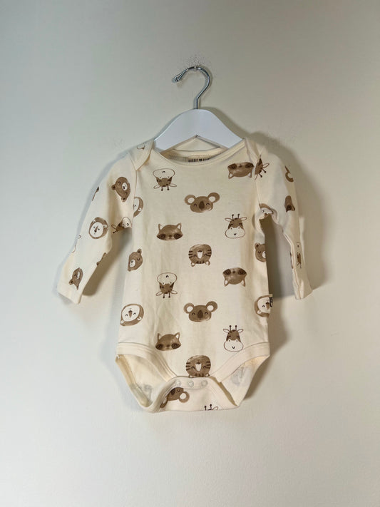 6-9m Rabbit + Bear Bodysuit