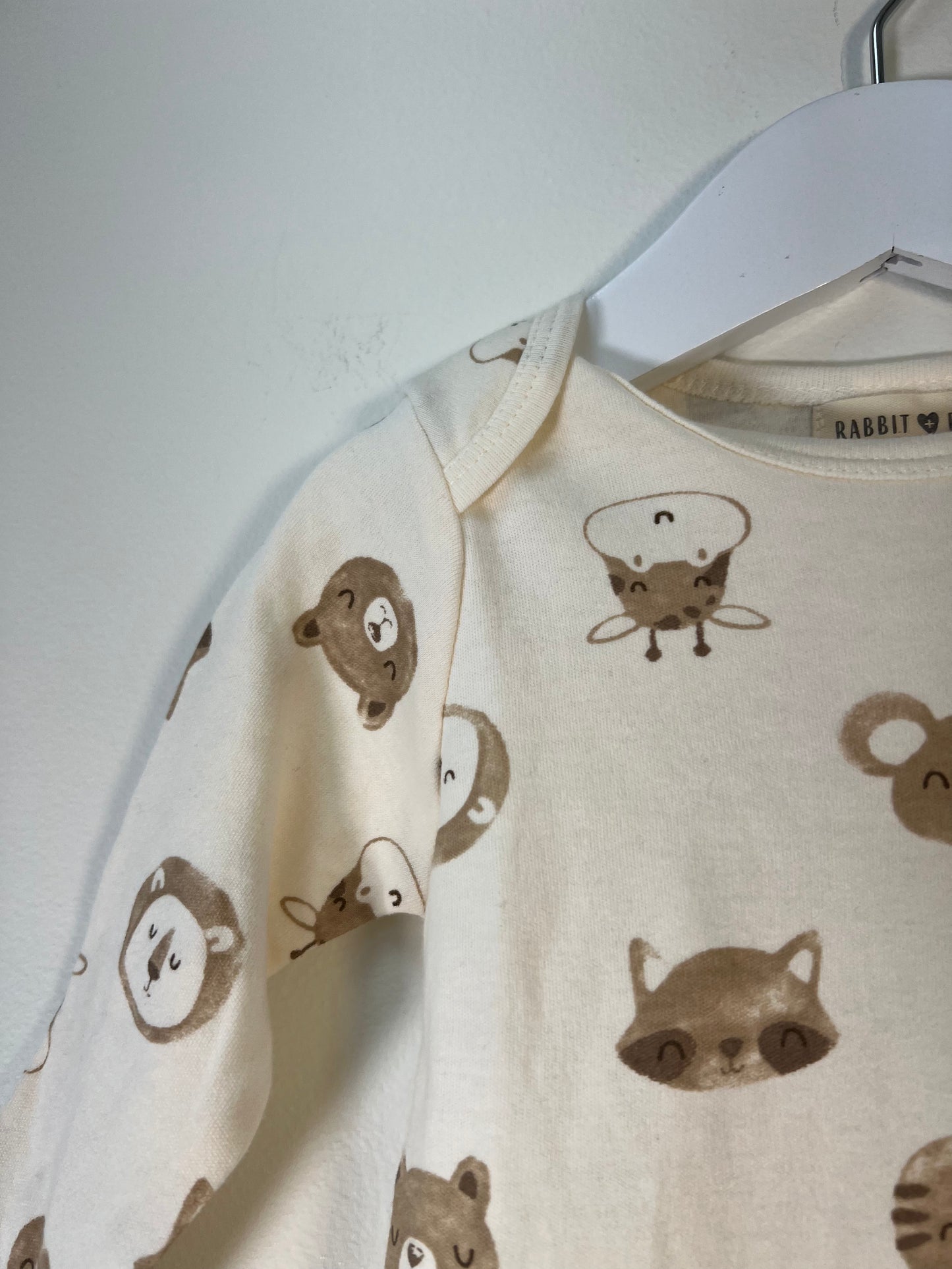 6-9m Rabbit + Bear Bodysuit