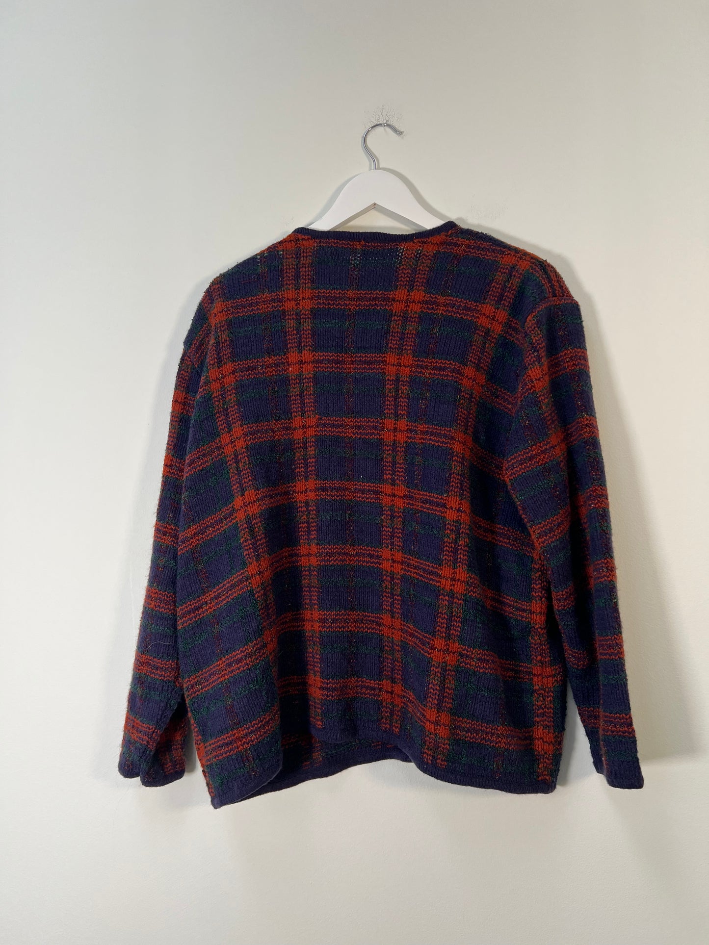 1XL Karen Scott Plaid Sweater