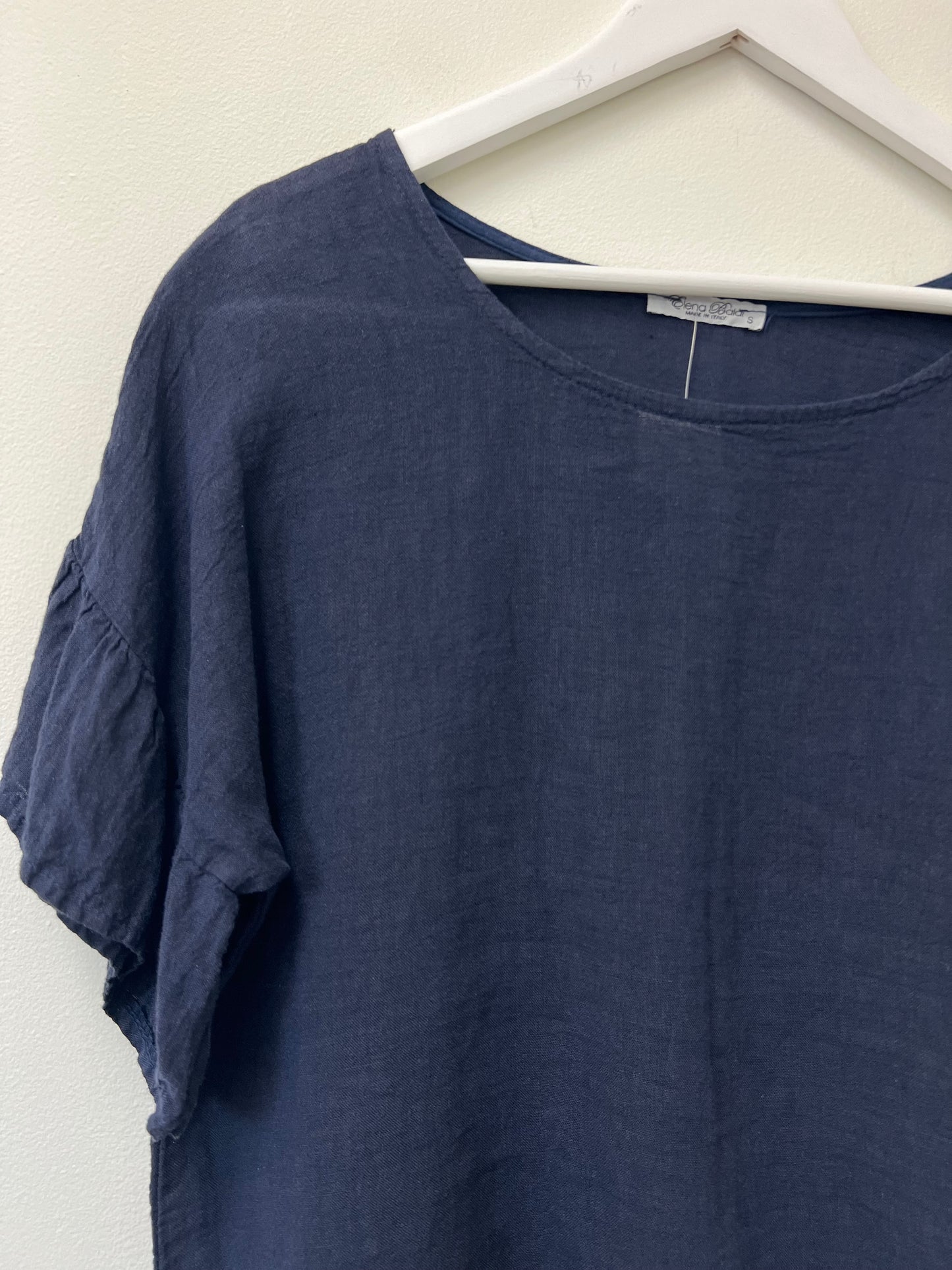 S Elena Baldi Linen Blouse