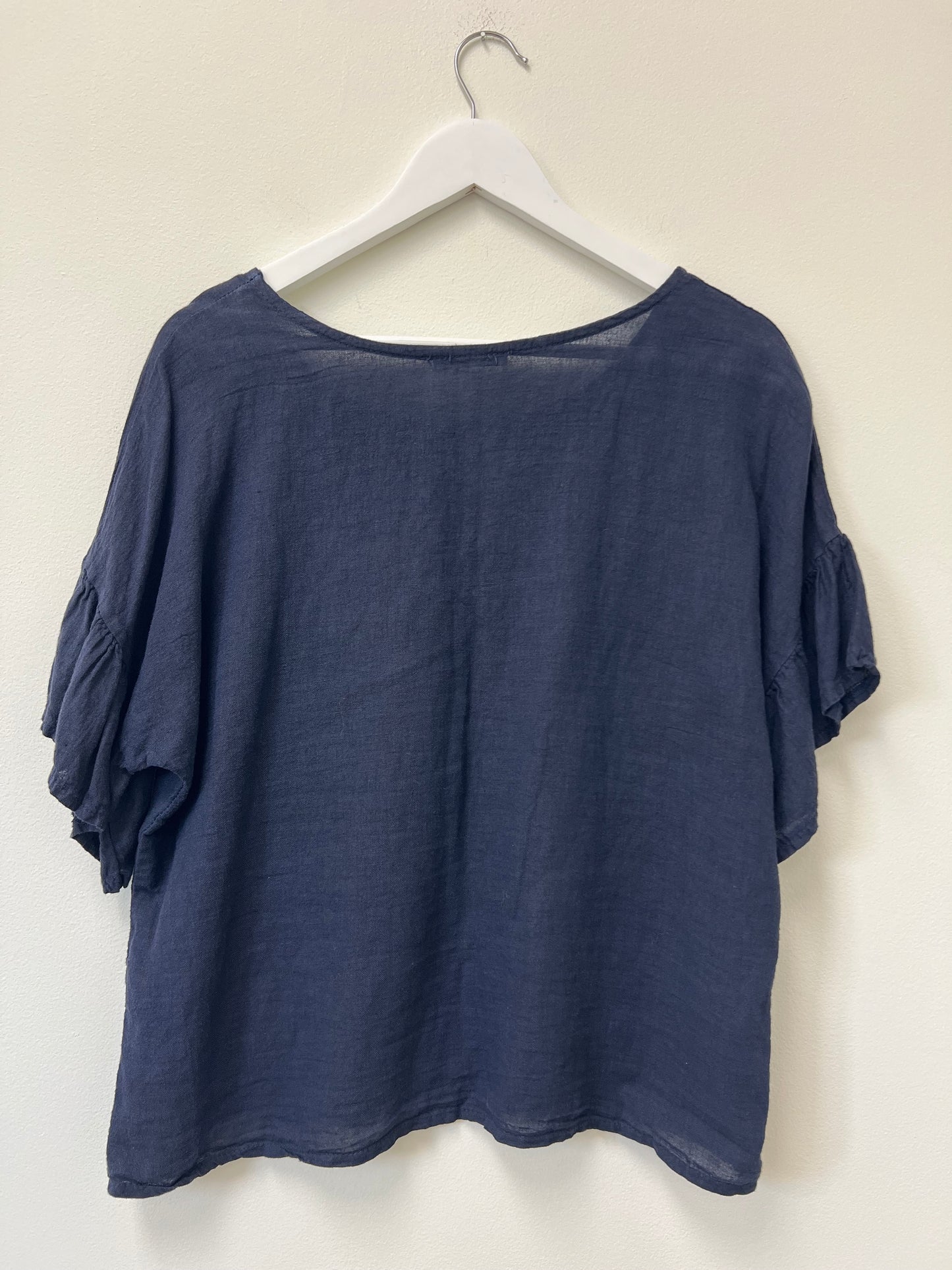 S Elena Baldi Linen Blouse