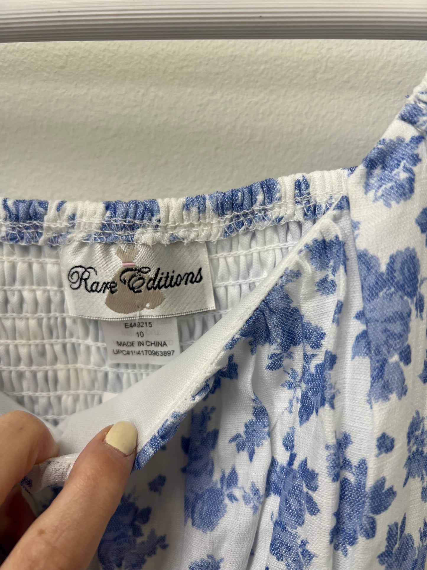 10 Rare Editions Blue Floral Dress
