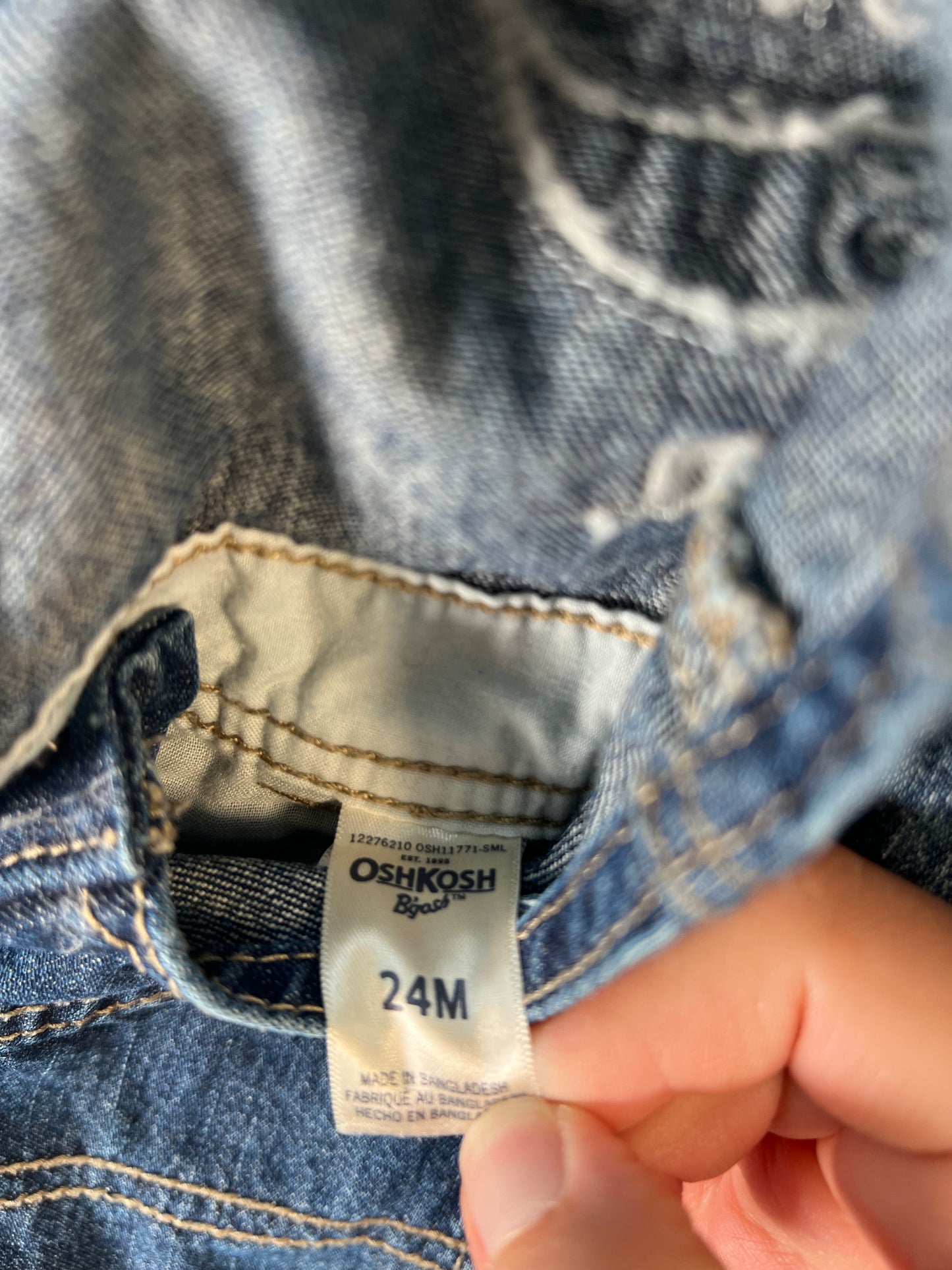 24M Oshkosh Denim Overalls