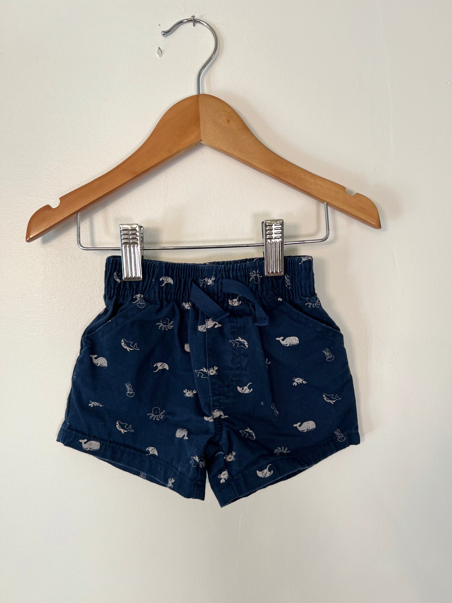 3-6m Garanimals Navy Shorts