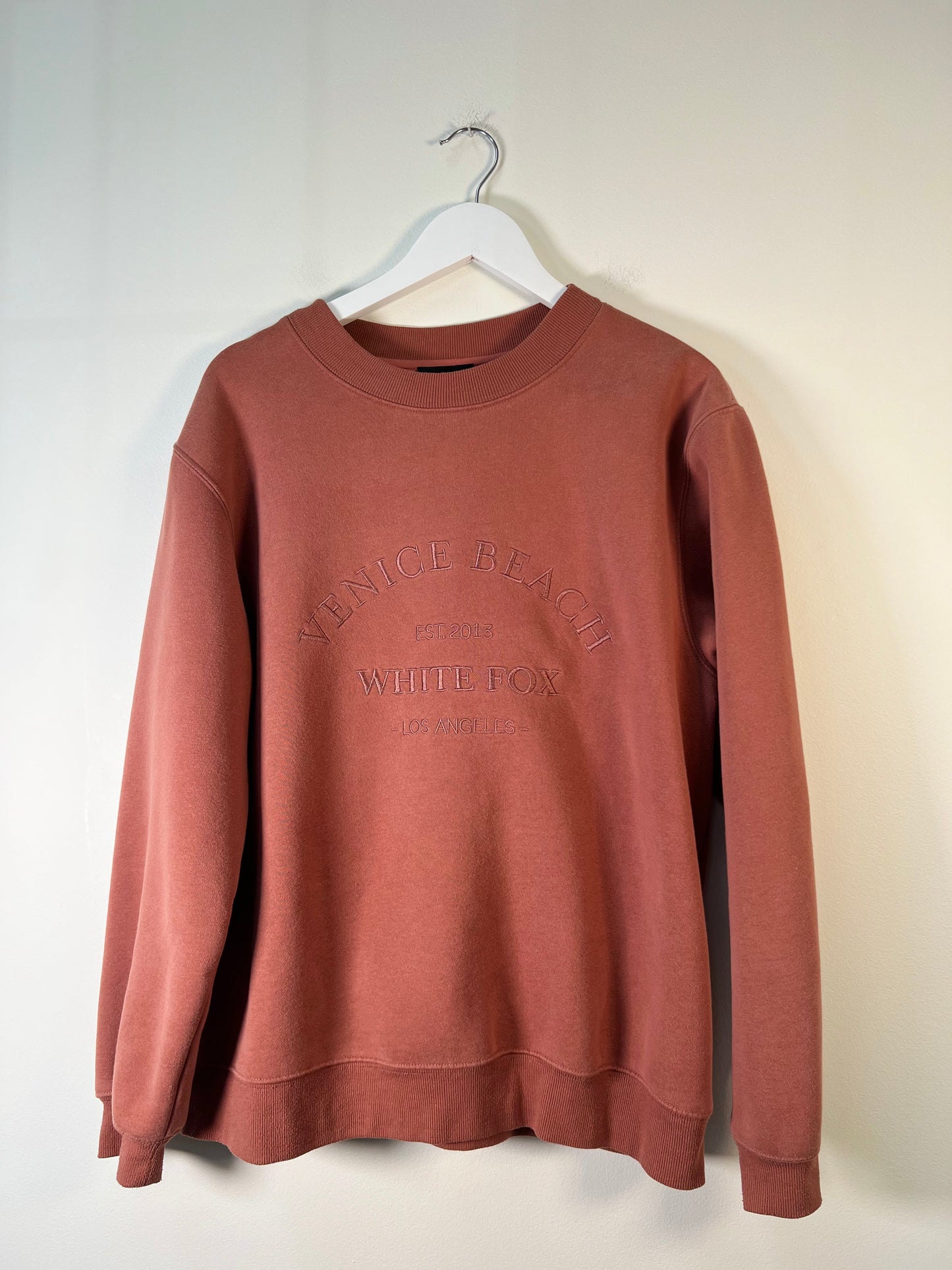 S/M White Fox Sweatshirt