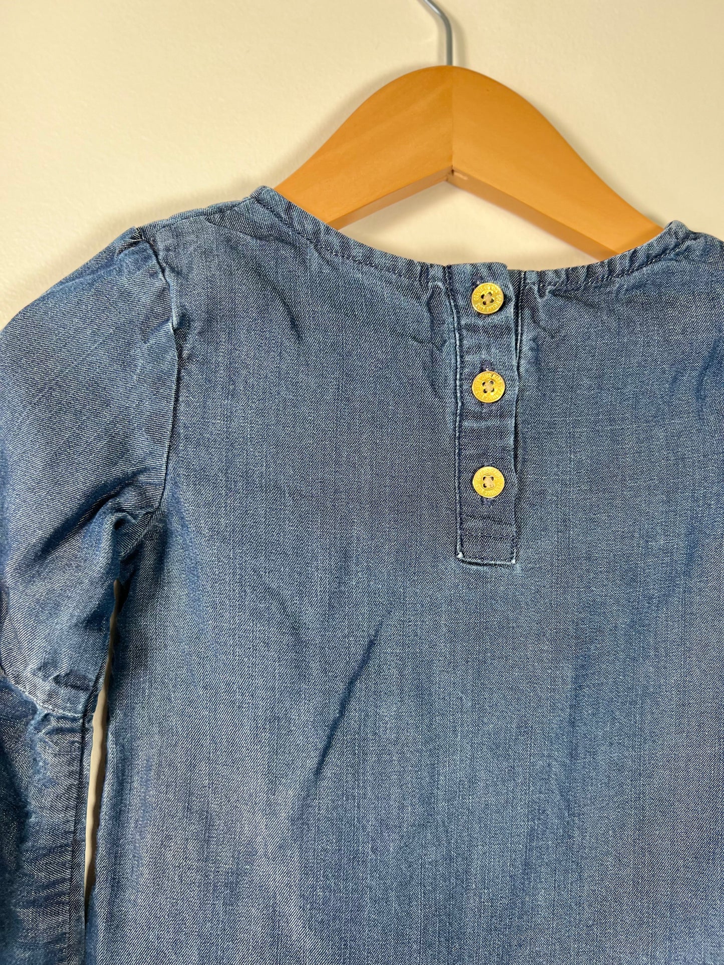 2T Genuine Kids Denim Flare Sleeve Top