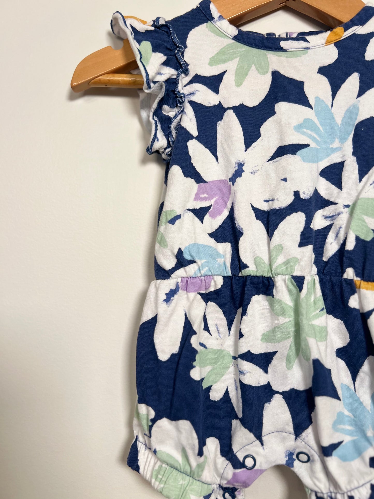 3m Carters Navy Floral Romper