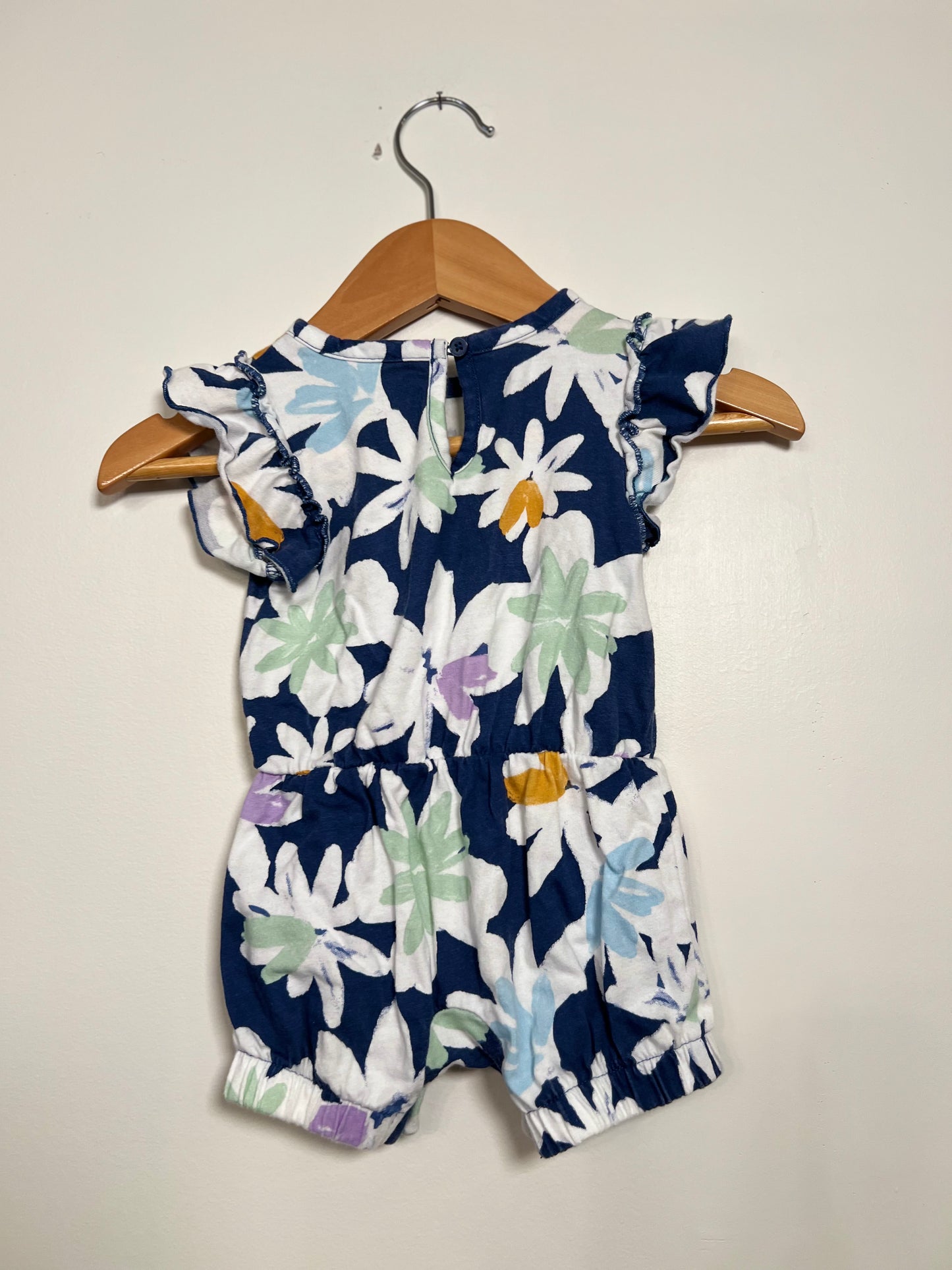 3m Carters Navy Floral Romper