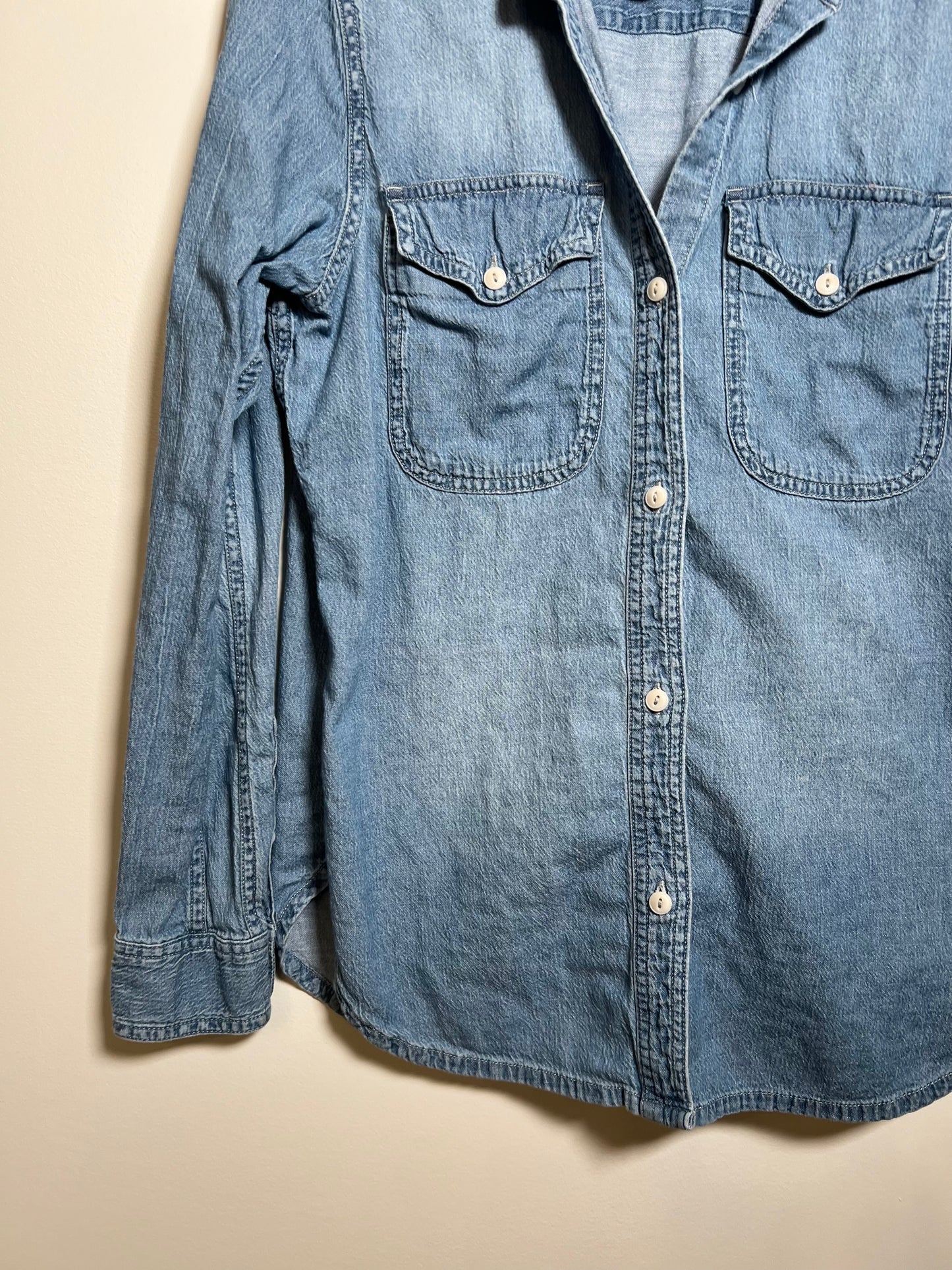 Small Madewell Chambray Dress Shirt