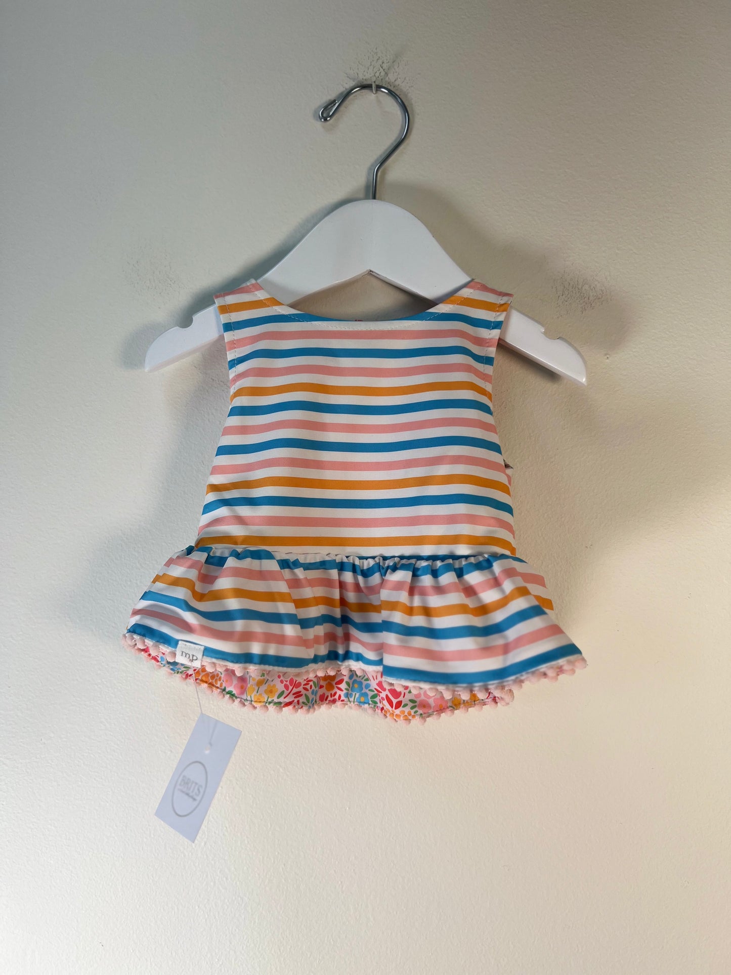 6-9M Mud Pie Reversible Swim Top