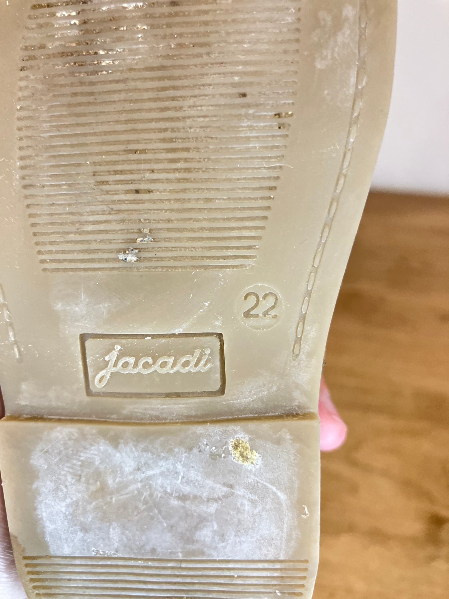 22 (6C) Jacadi Paris Navy Sandals