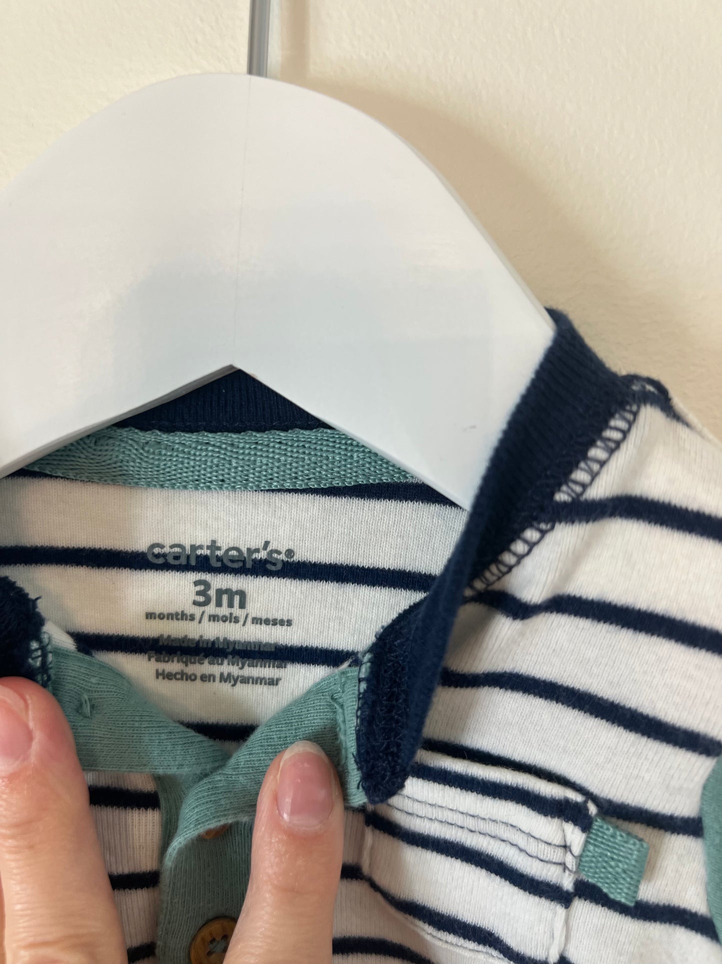 3m Carter's Striped Romper