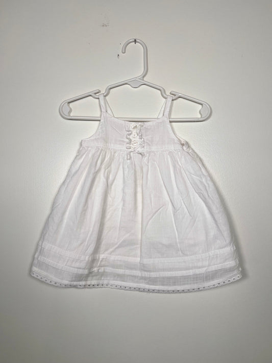 0-3m Old Navy White Dress
