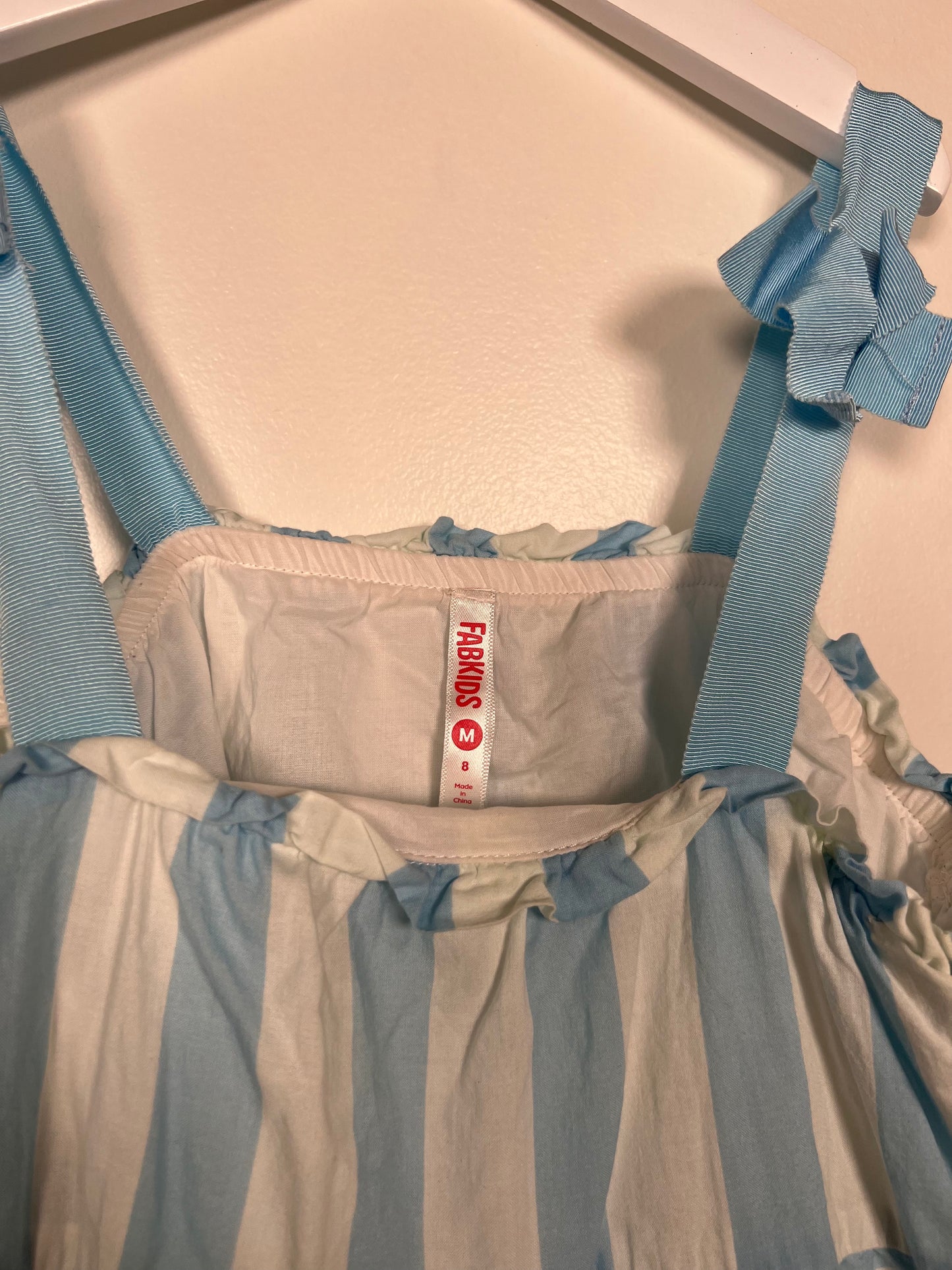 M (8) Fabkids Blue Stripe Dress