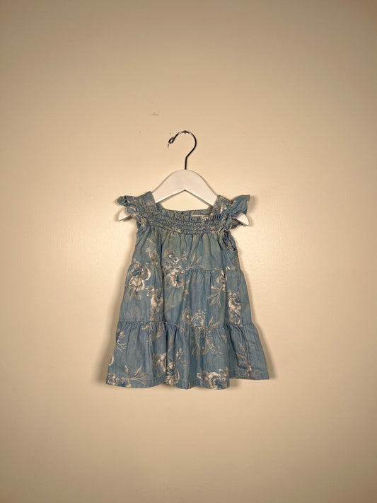 3-6m Old Navy Chambray Floral Dress