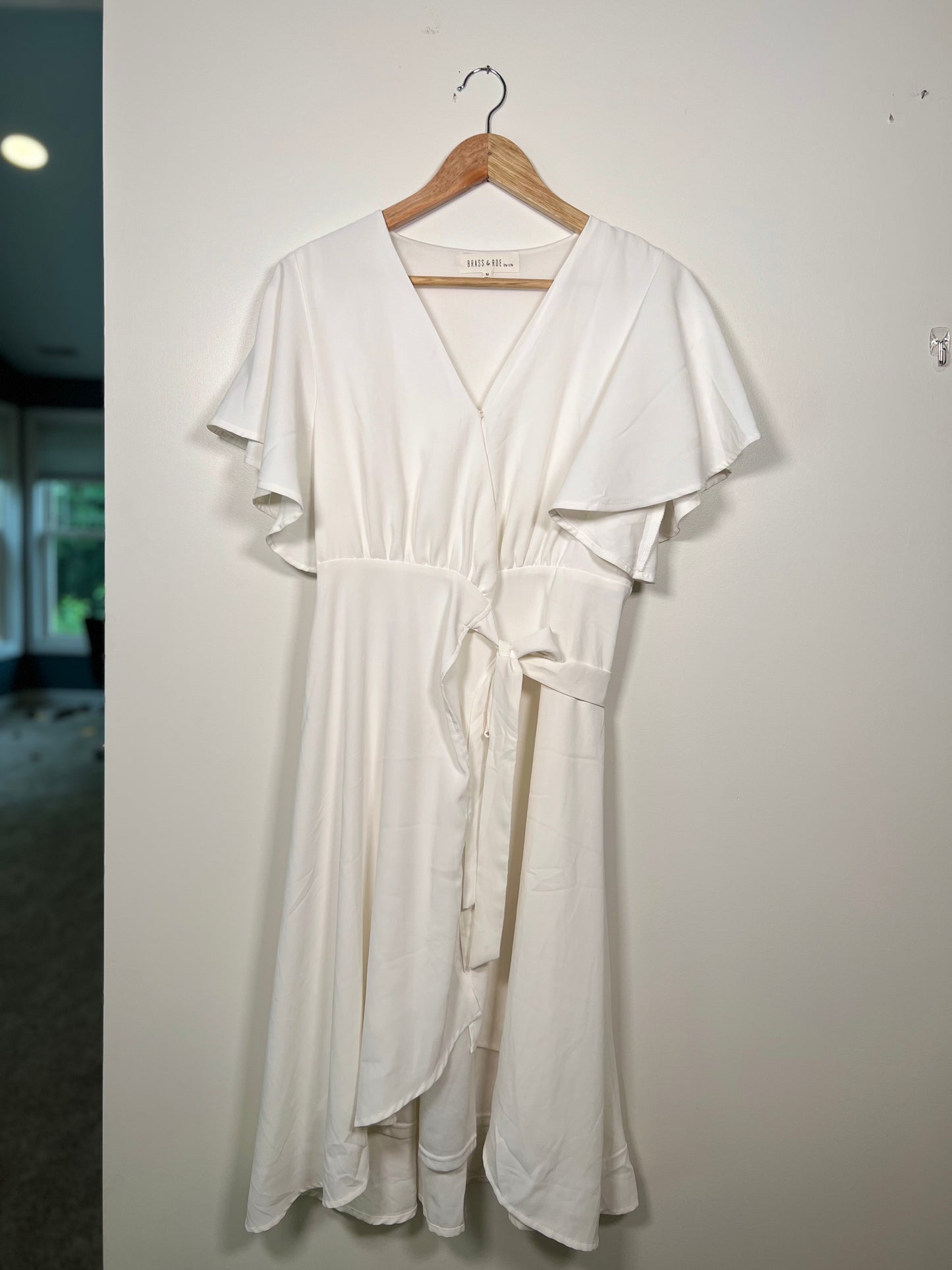 M Brass & Roe White Wrap Dress