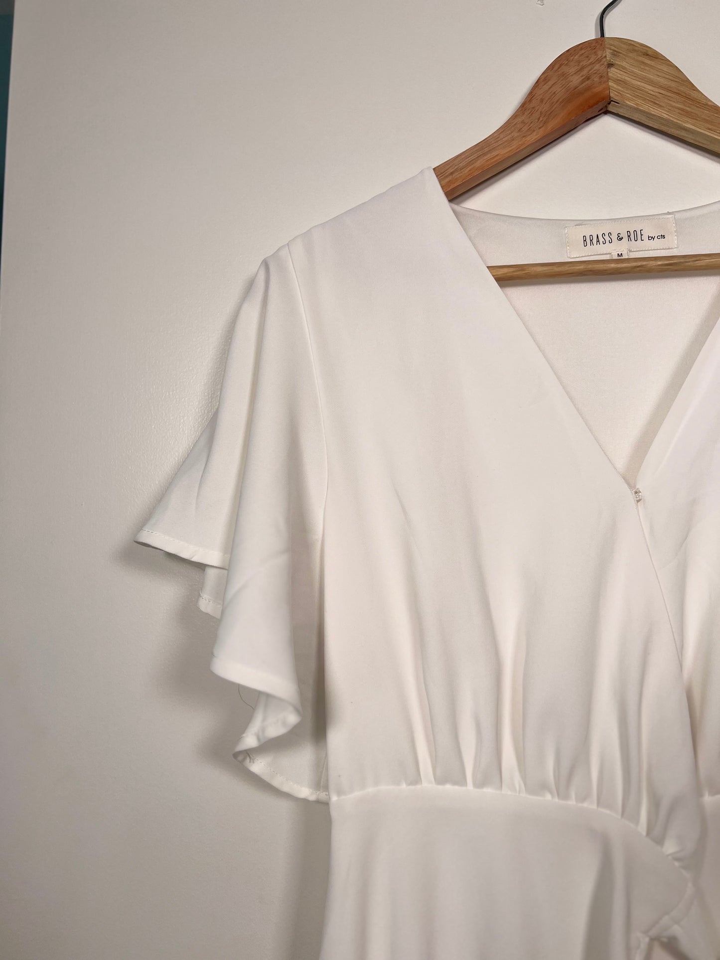 M Brass & Roe White Wrap Dress