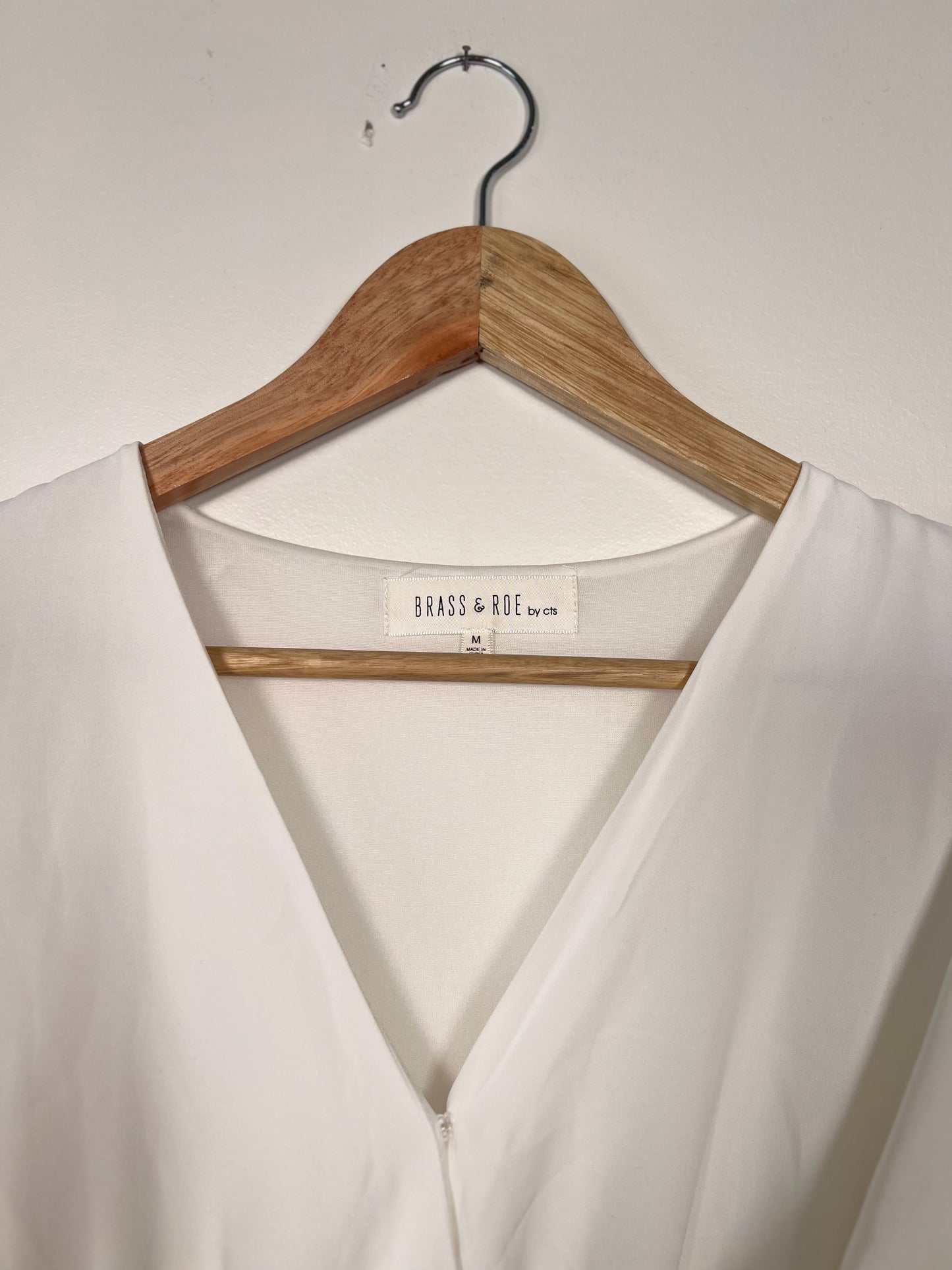 M Brass & Roe White Wrap Dress