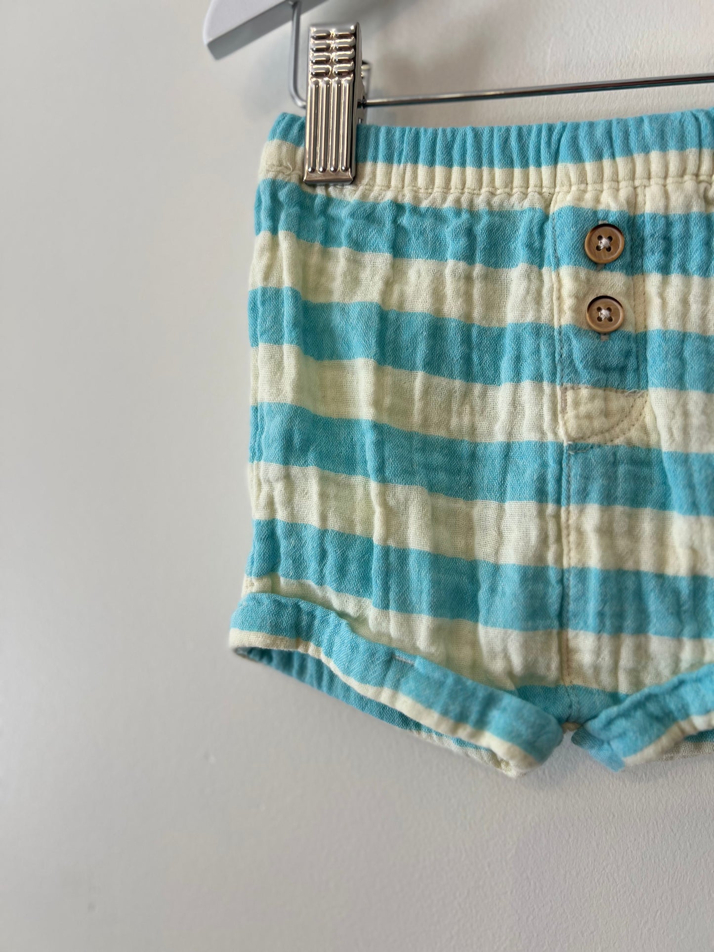 0-3m Cat & Jack Blue Stripe Short Set